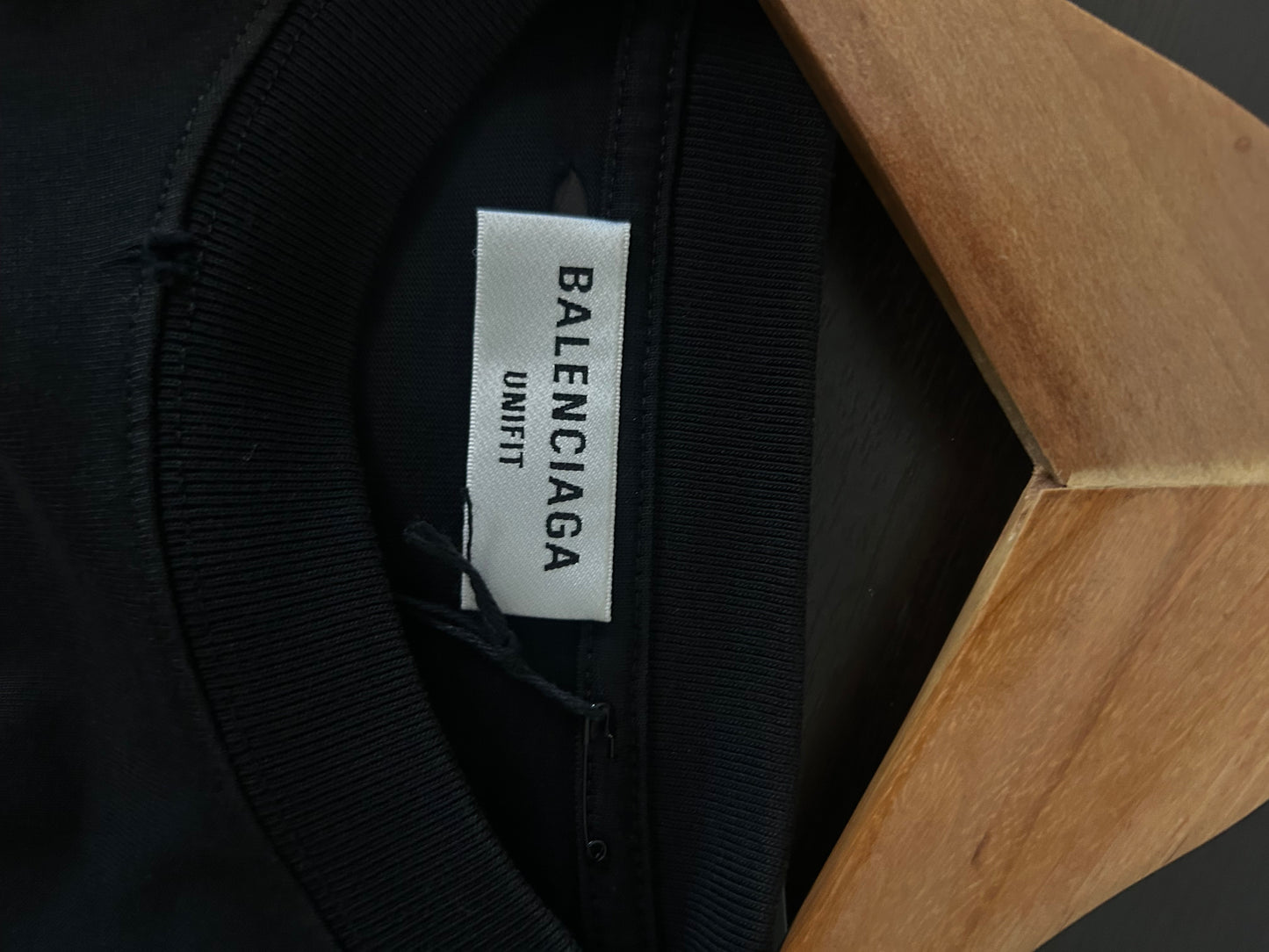 Balenciaga Distressed Black Tee