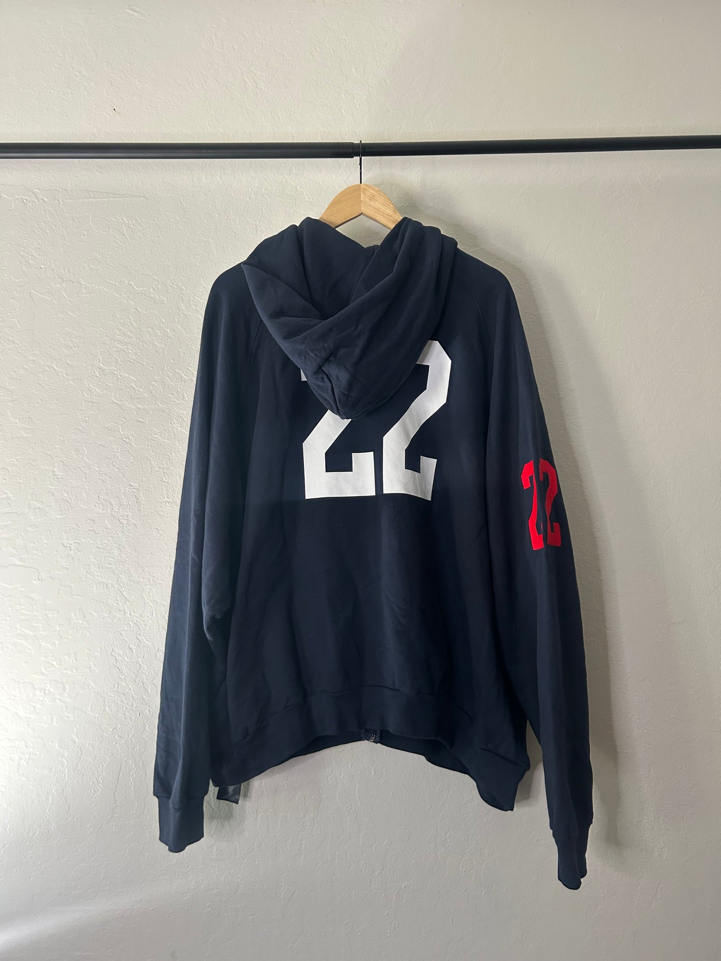 Balenciaga Navy Paris Polo Zip