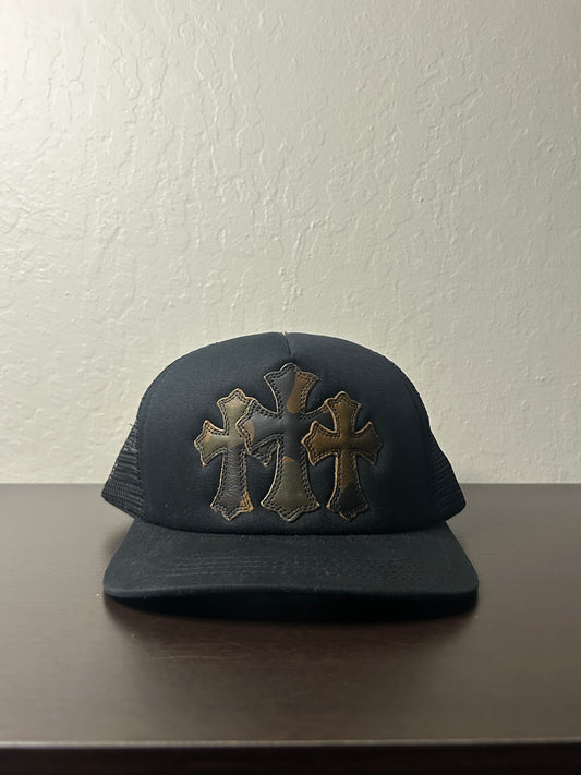 Chrome Hearts Camo Triple Cross Hat