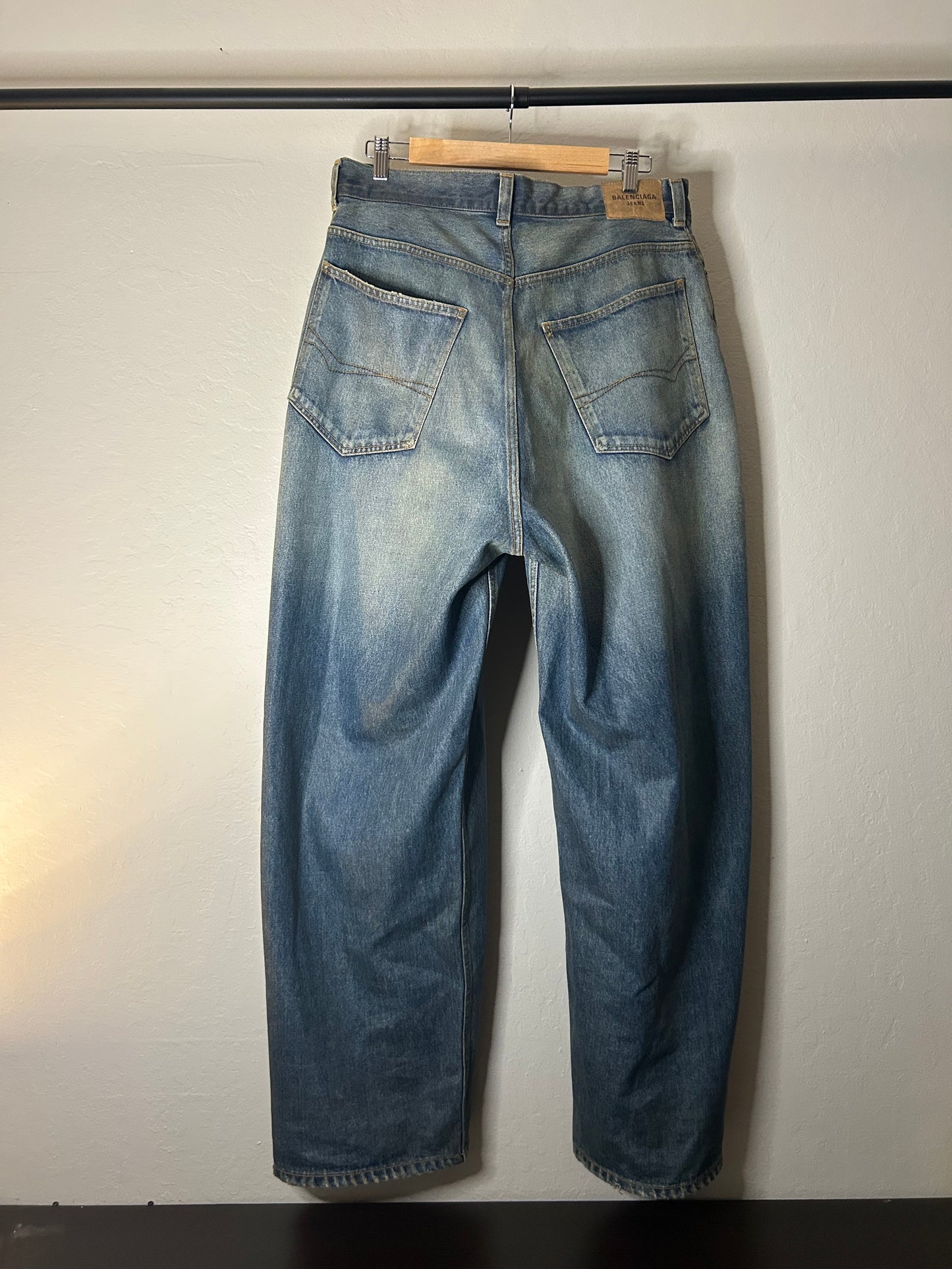 Balenciaga Baggy Waxed Denim