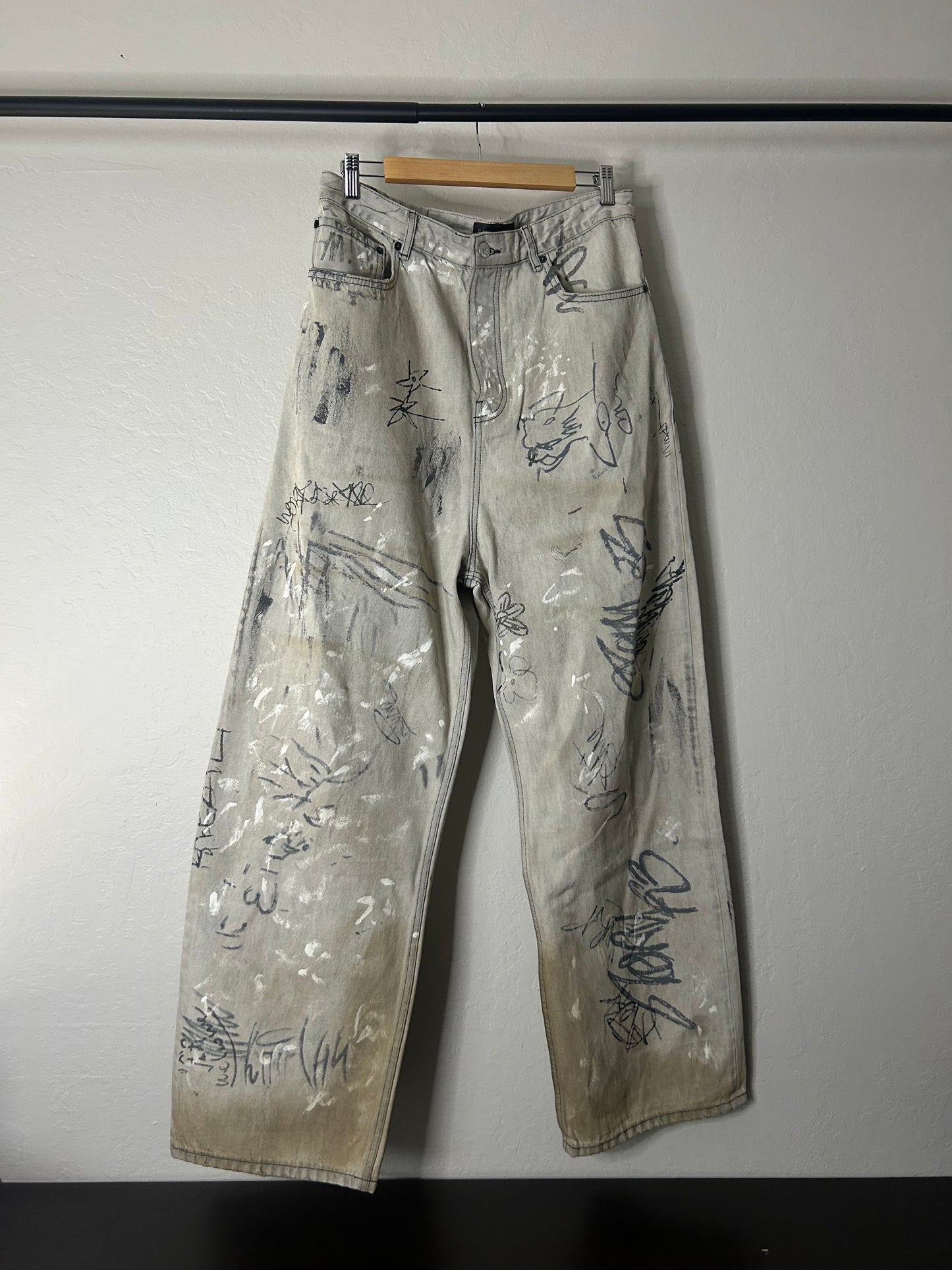 Balenciaga Graffiti Jeans