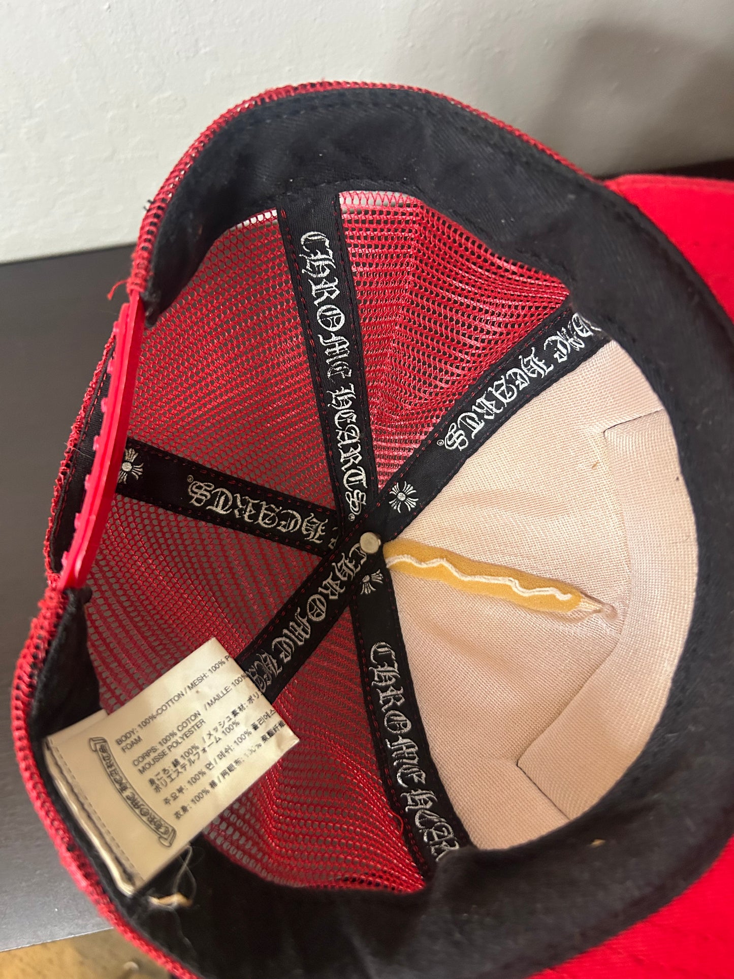 Chrome Hearts Red Trucker Hat