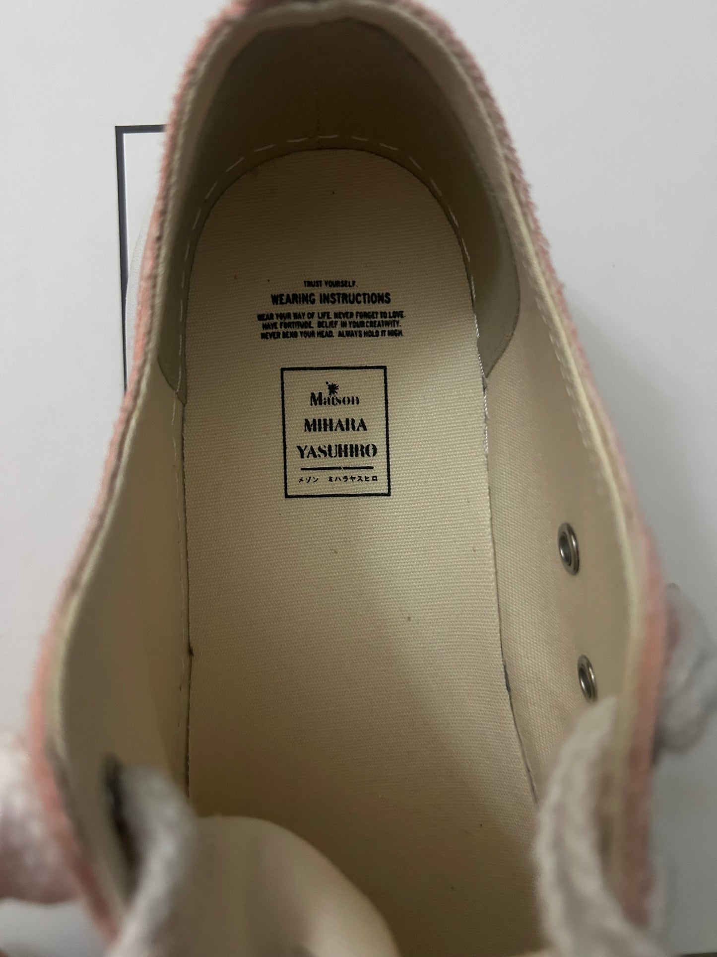 Maison Mihara Pink Low Top Sneaker