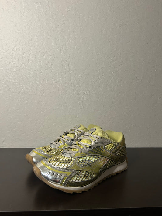 Bottega Orbit Yellow and Silver Sneaker