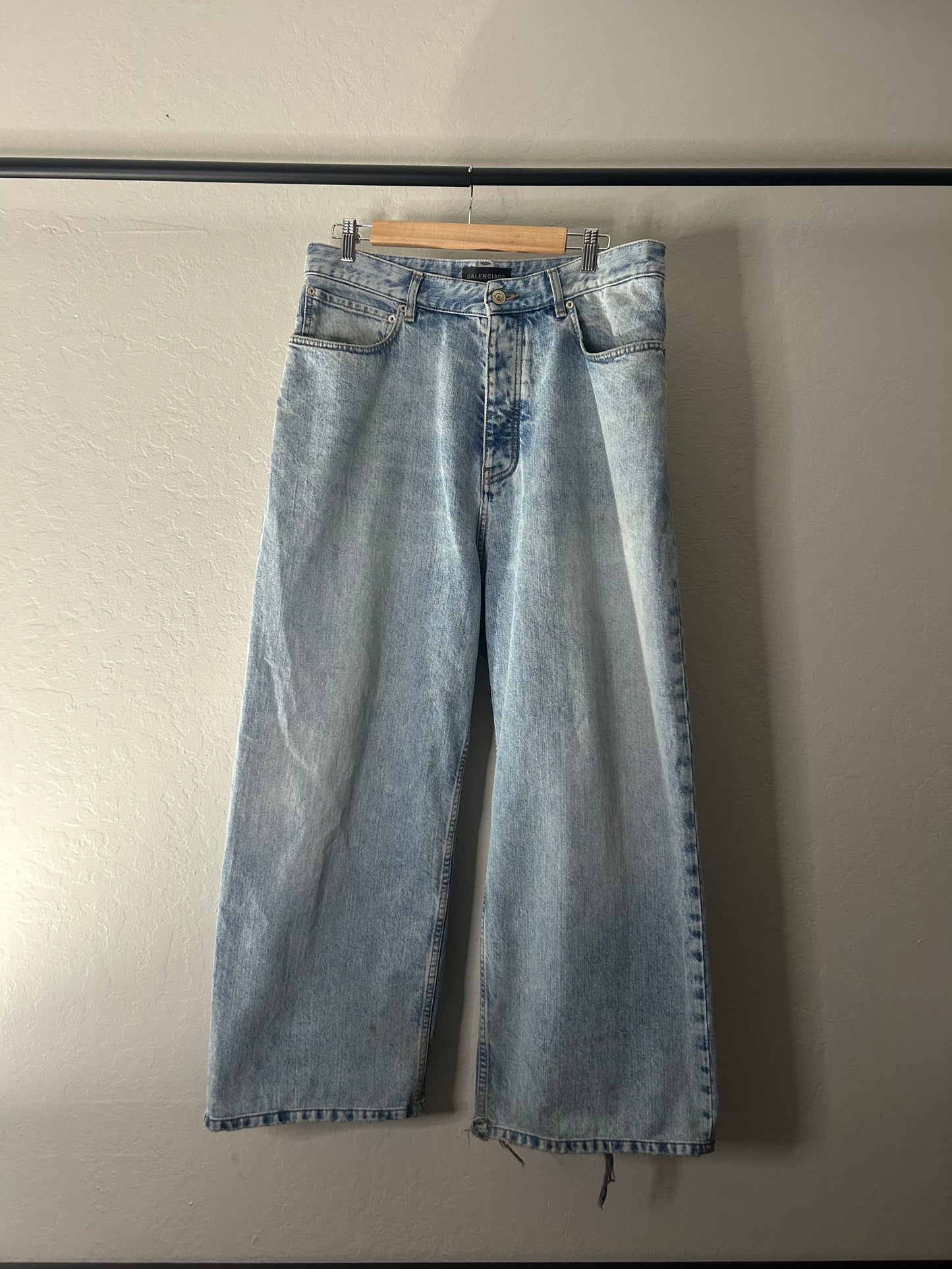 Balenciaga Blue Baggy Jeans