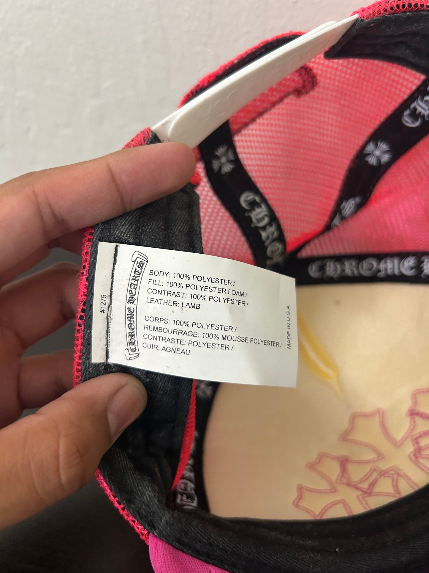 Chrome Hearts Pink Triple Cross Hat