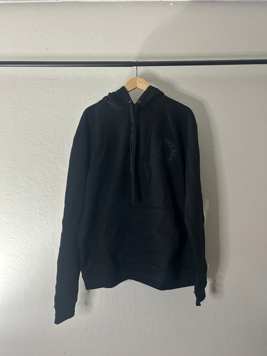 Chrome Hearts F&F Black on Black Floral Hoodie