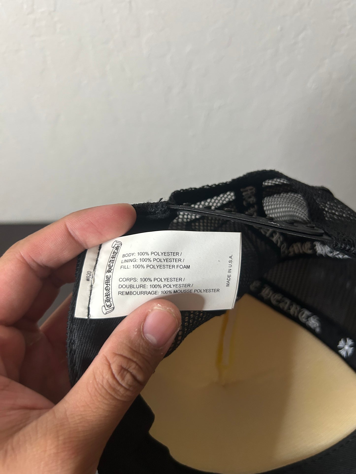 Chrome Hearts Eye Chart Trucker Hat