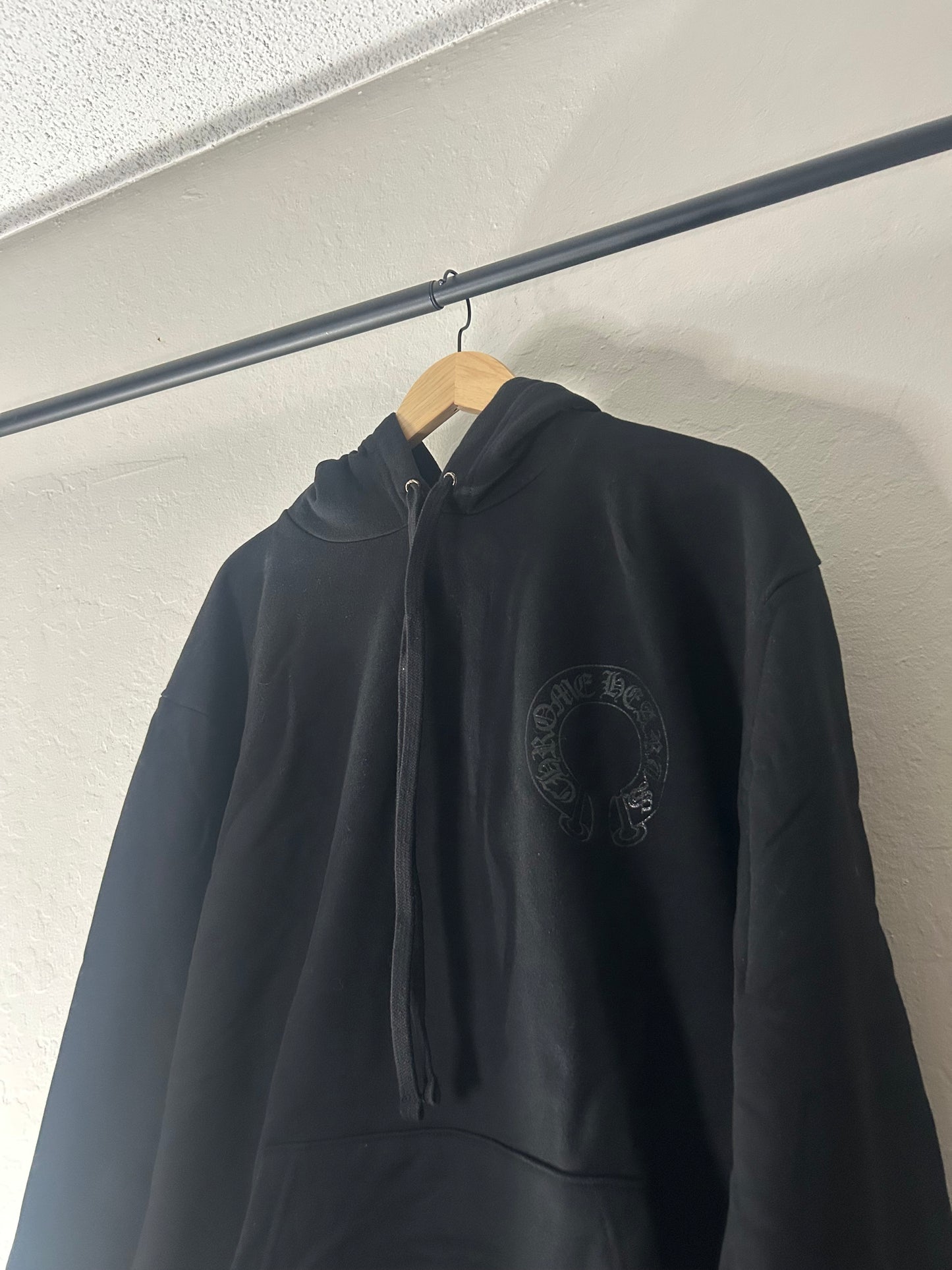 Chrome Hearts F&F Black on Black Floral Hoodie