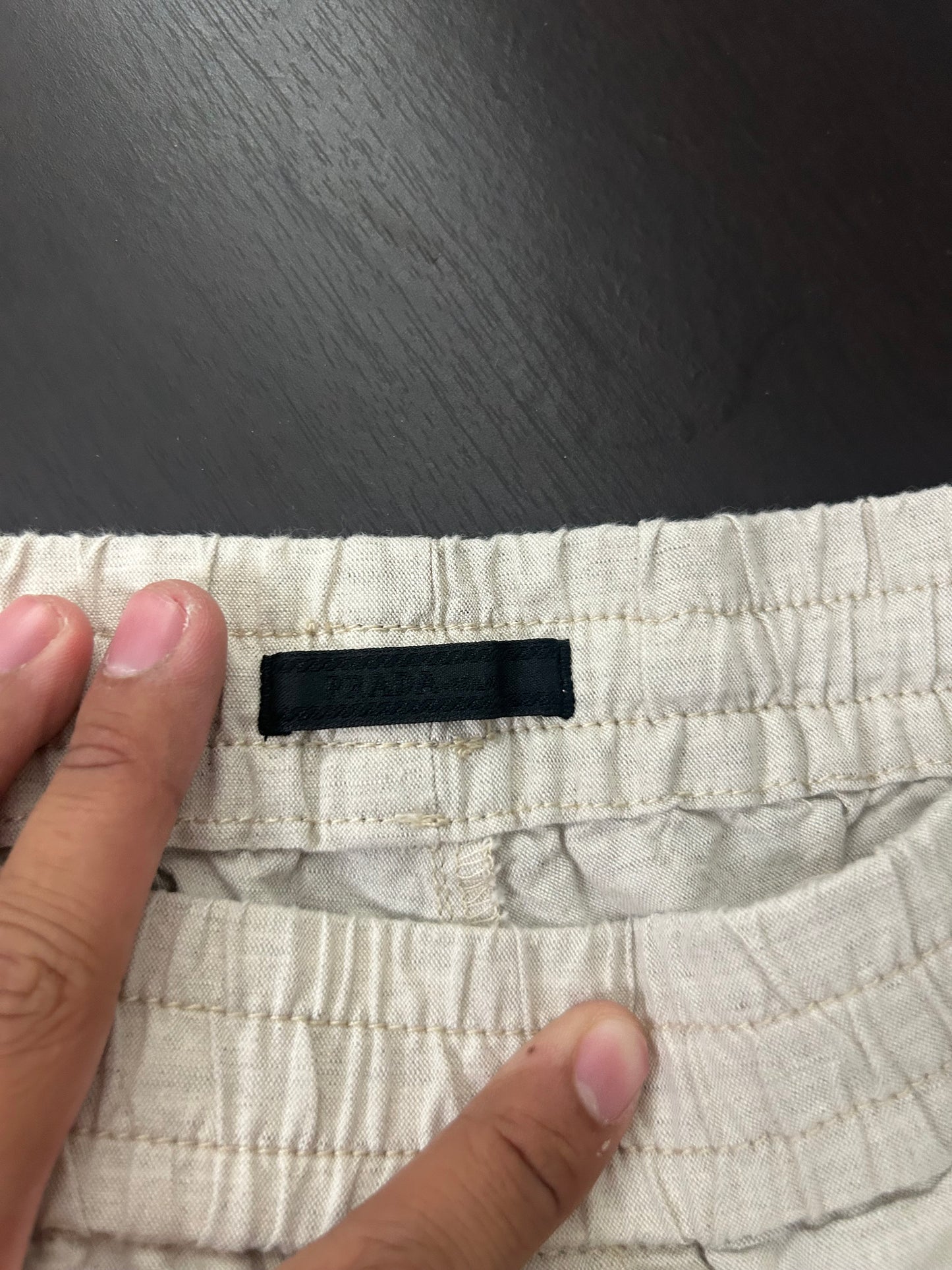 Prada Beige Linen Shorts