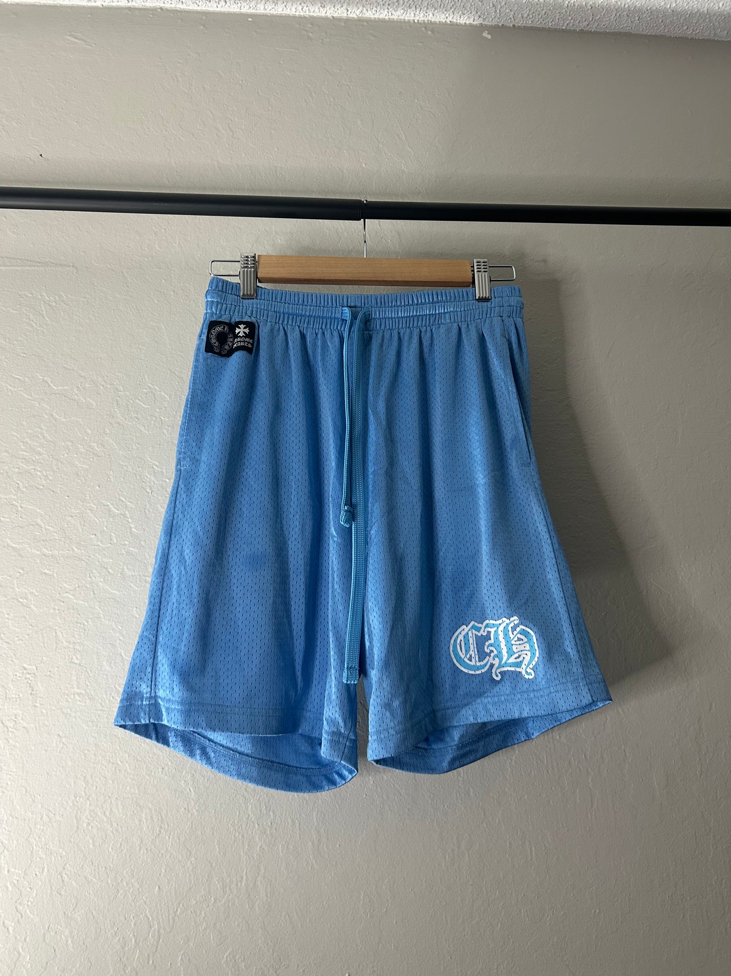 Chrome Hearts Blue Mesh Shorts
