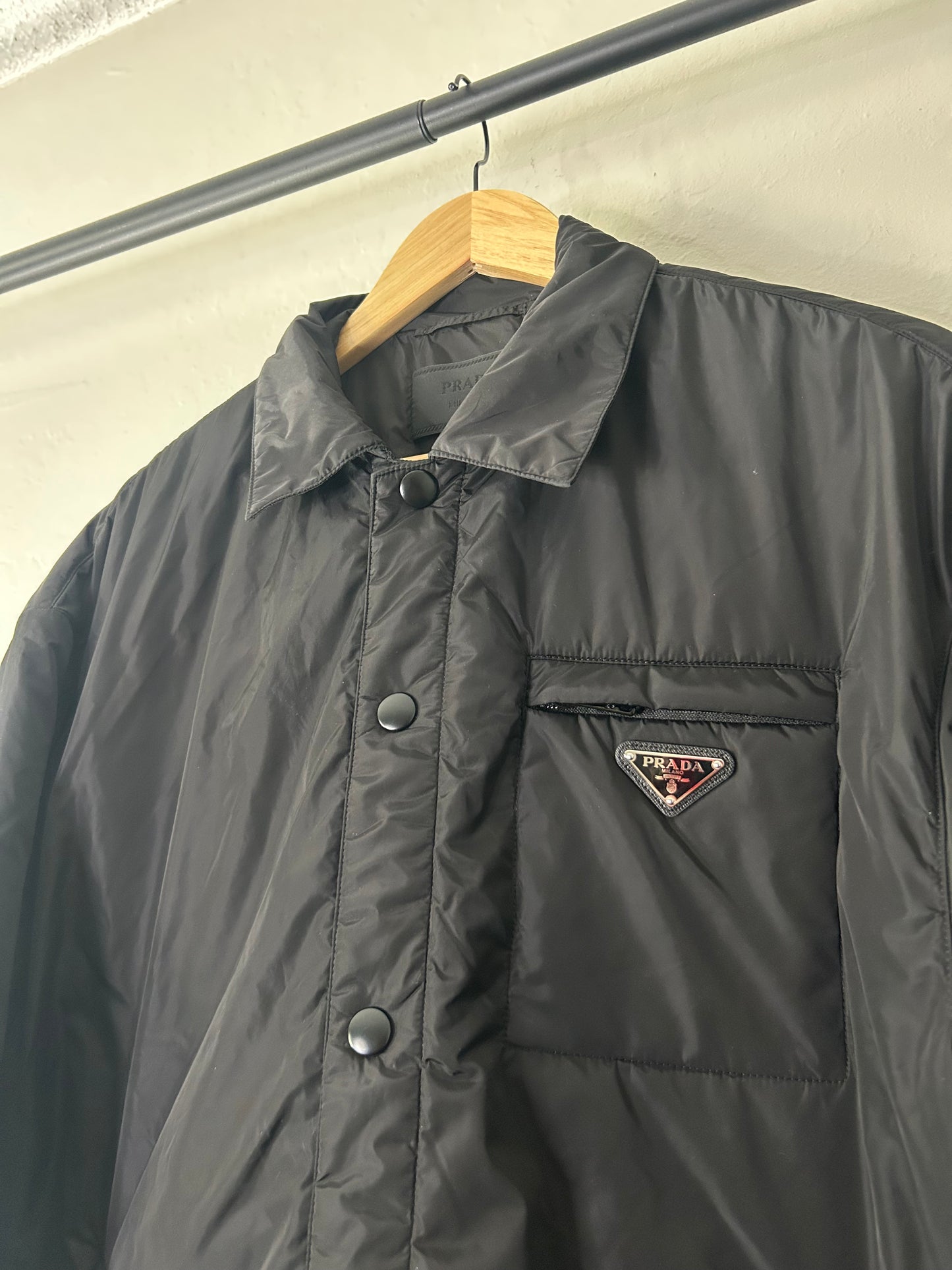 Prada Nylon Button Up Jacket