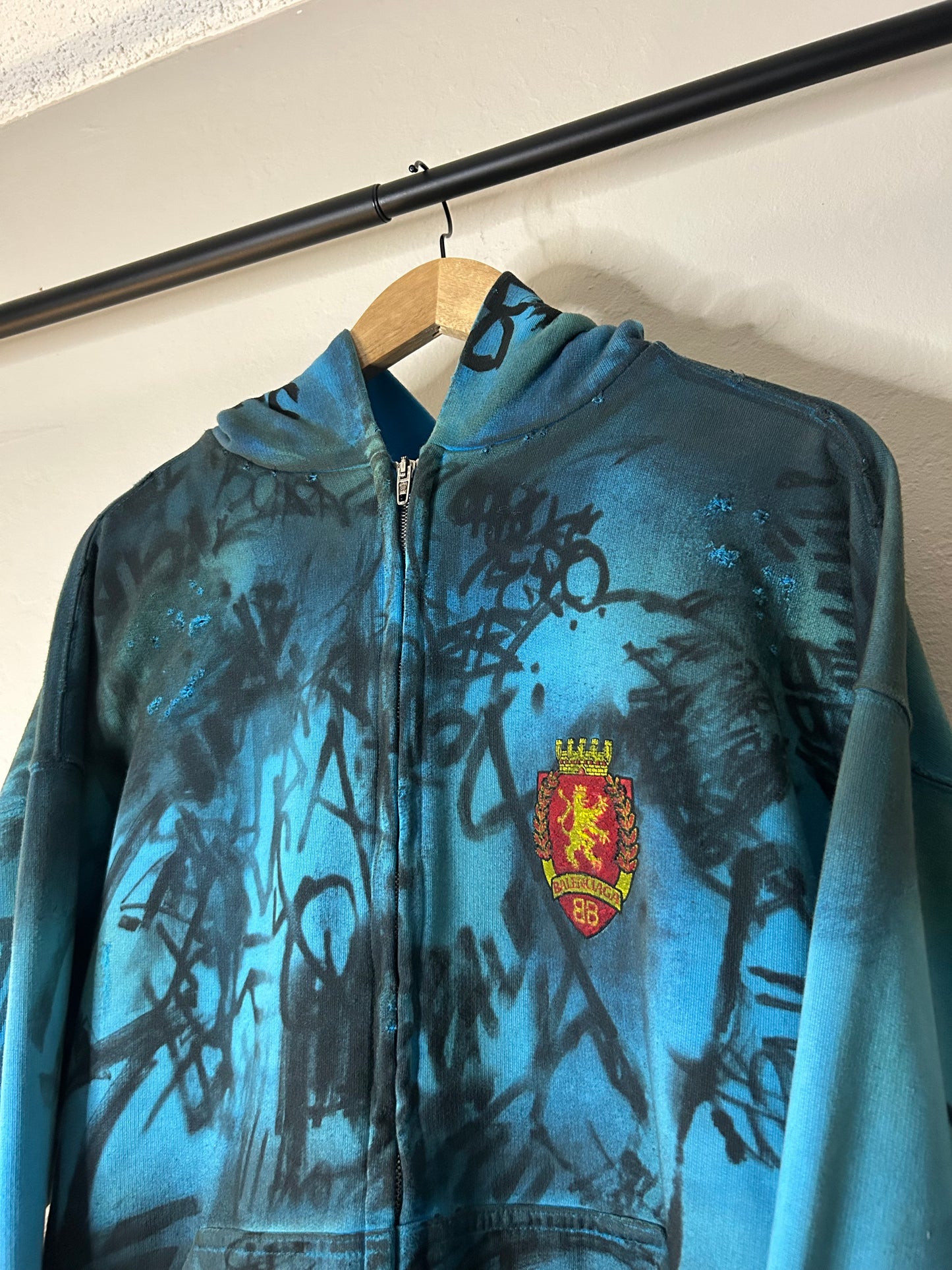 Balenciaga Blue Skater Hoodie