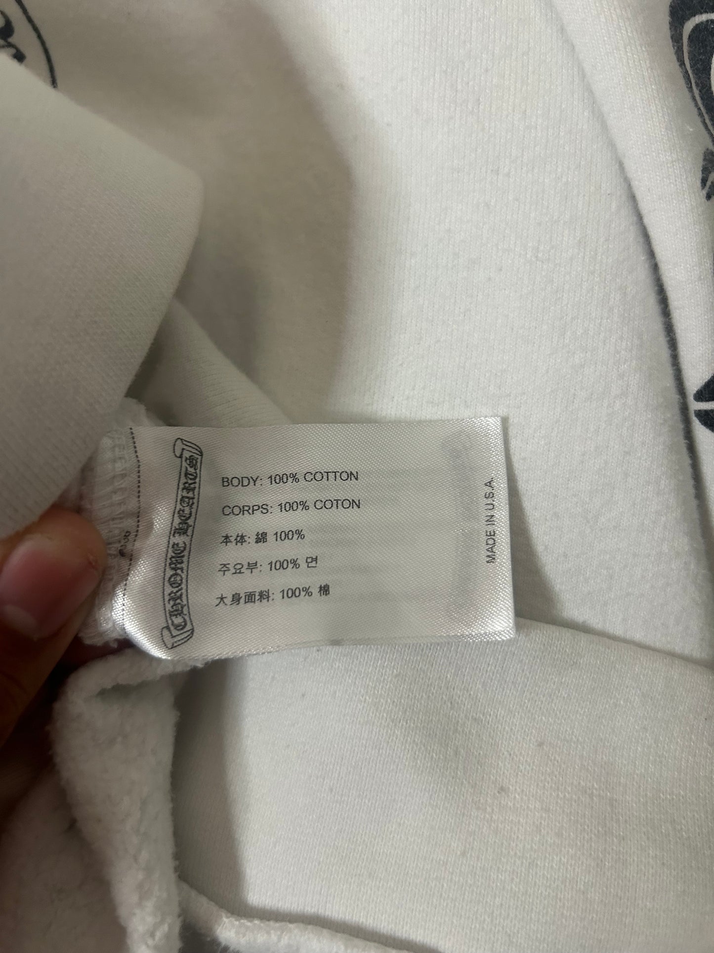 Chrome Hearts White Floral Crewneck