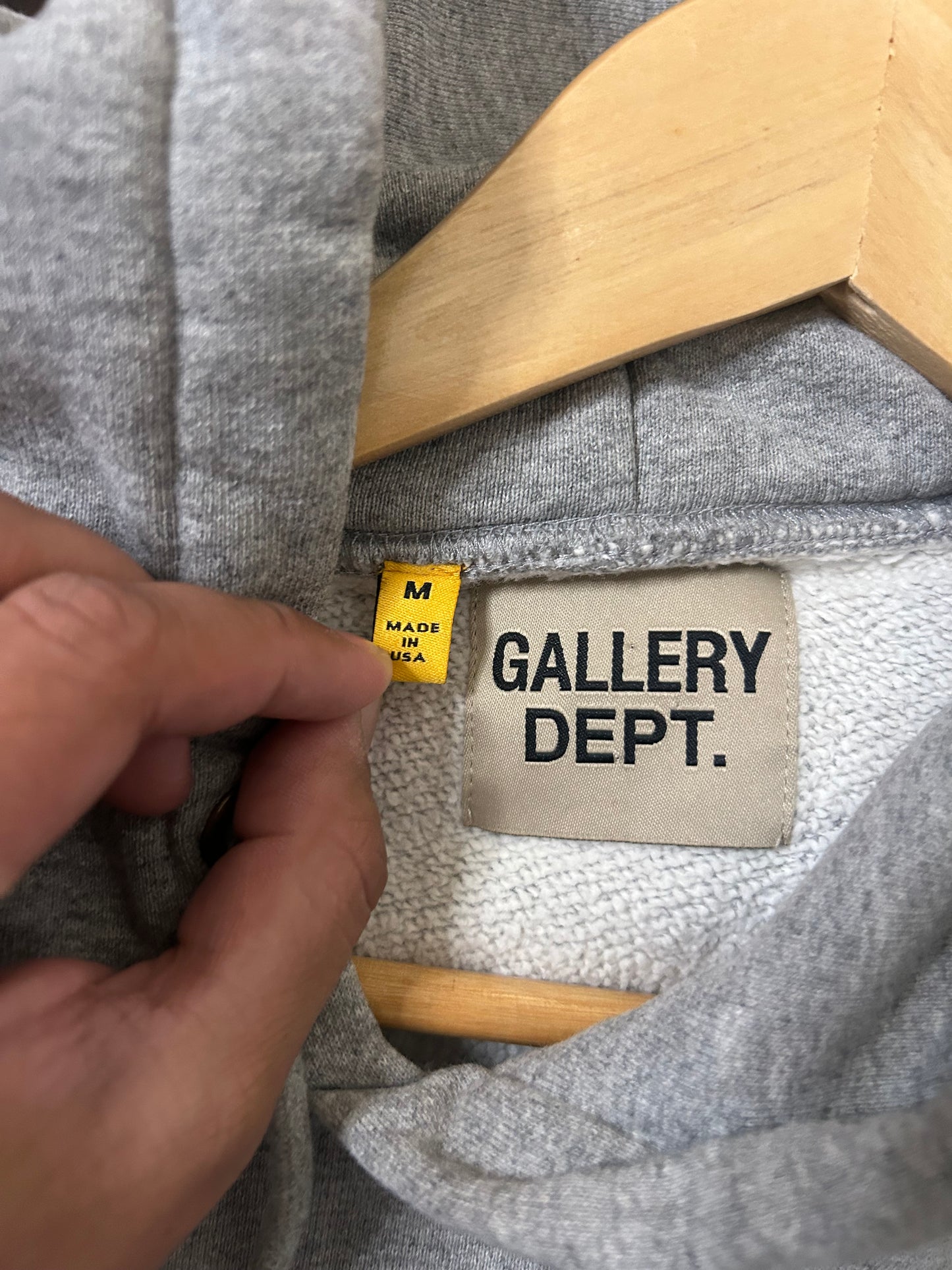 Gallery Dept Grey Pullover Hoodie