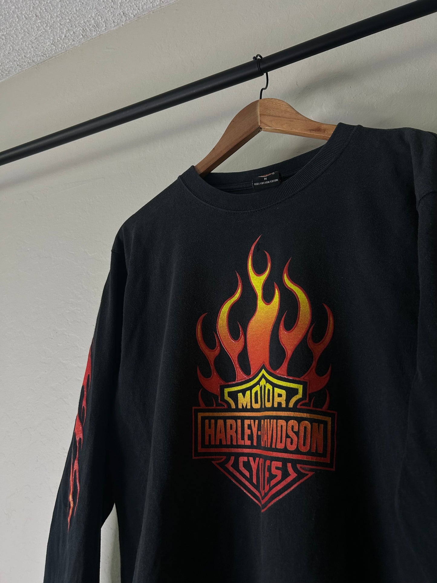Vintage Harley Davidson Flame NY Longsleeve