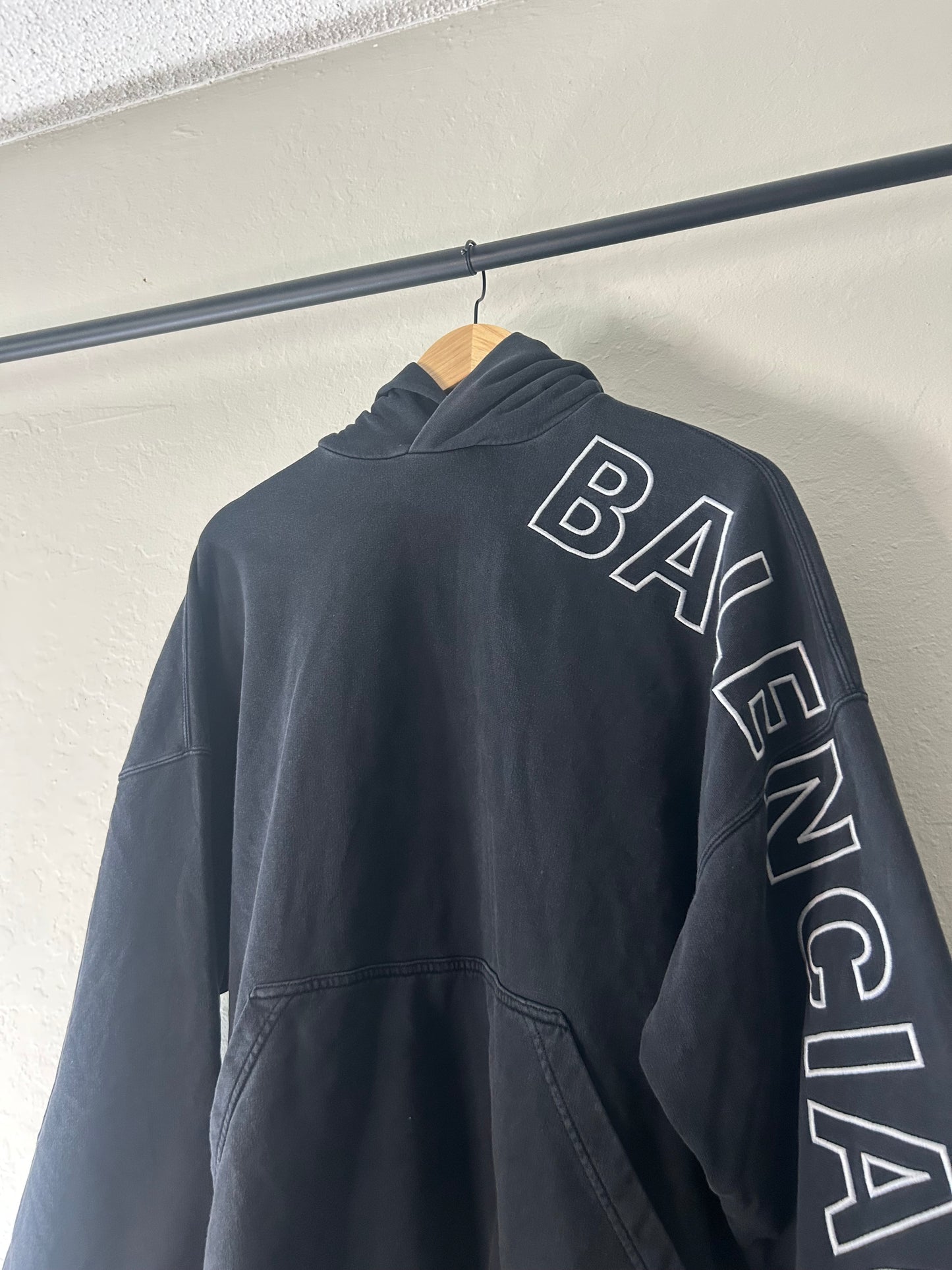 Balenciaga Outline Logo Hoodie