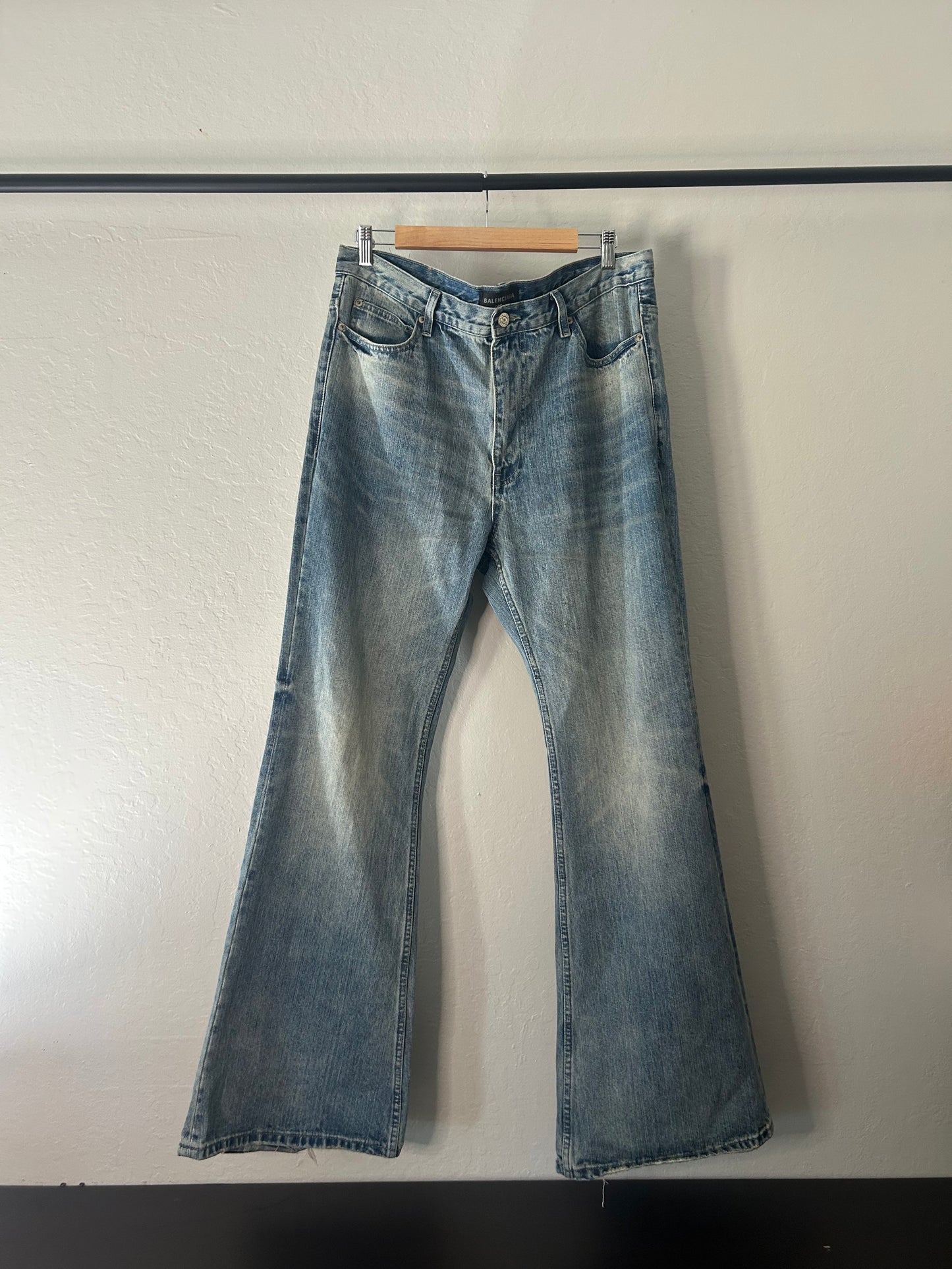 Balenciaga Blue Flared Jeans
