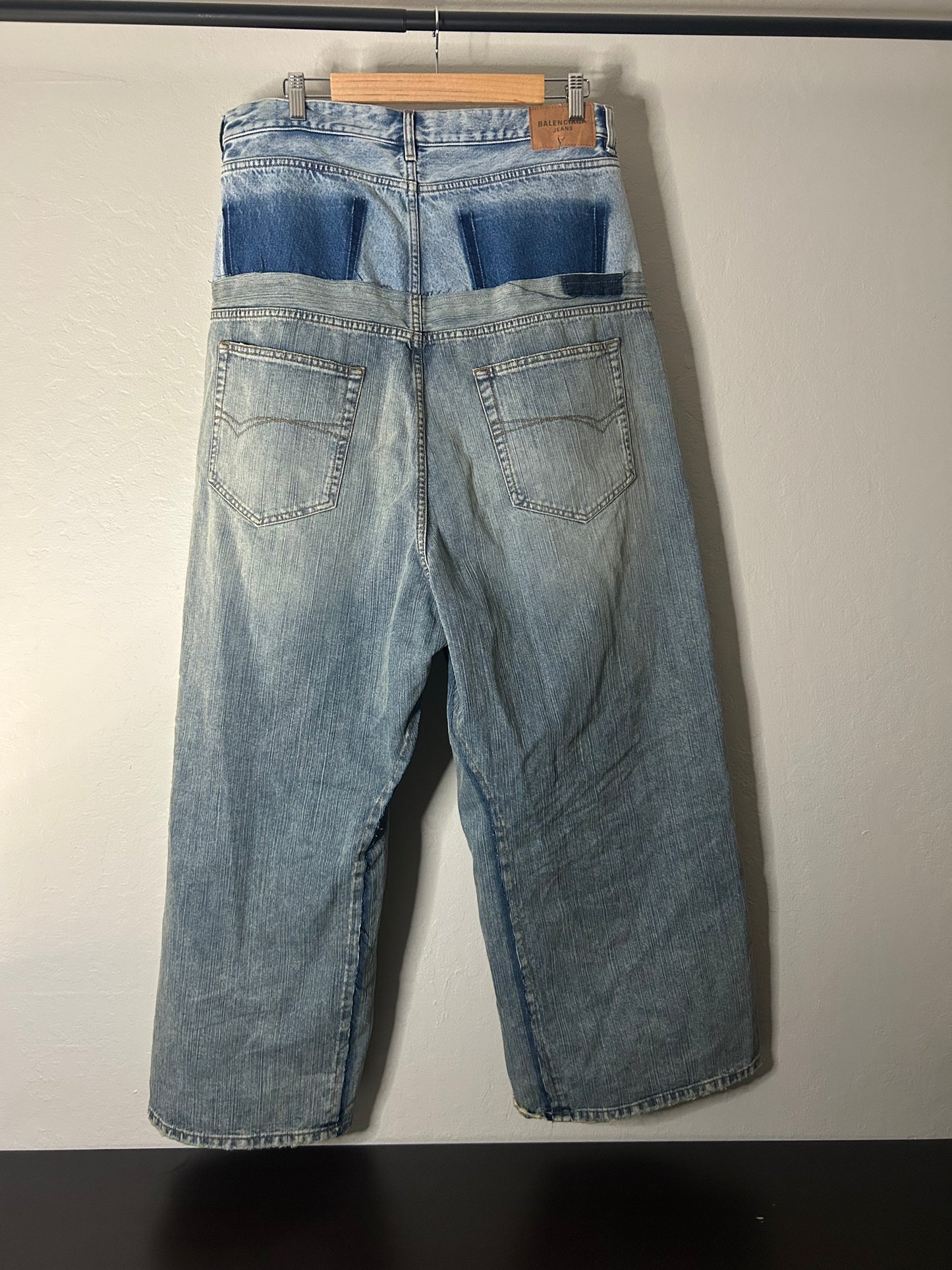 Balenciaga Double Waist Cut Up Denim