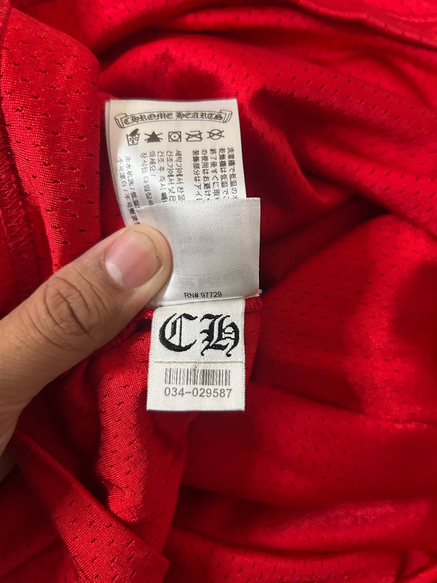 Chrome Hearts Matty Boy Red Form Jersey