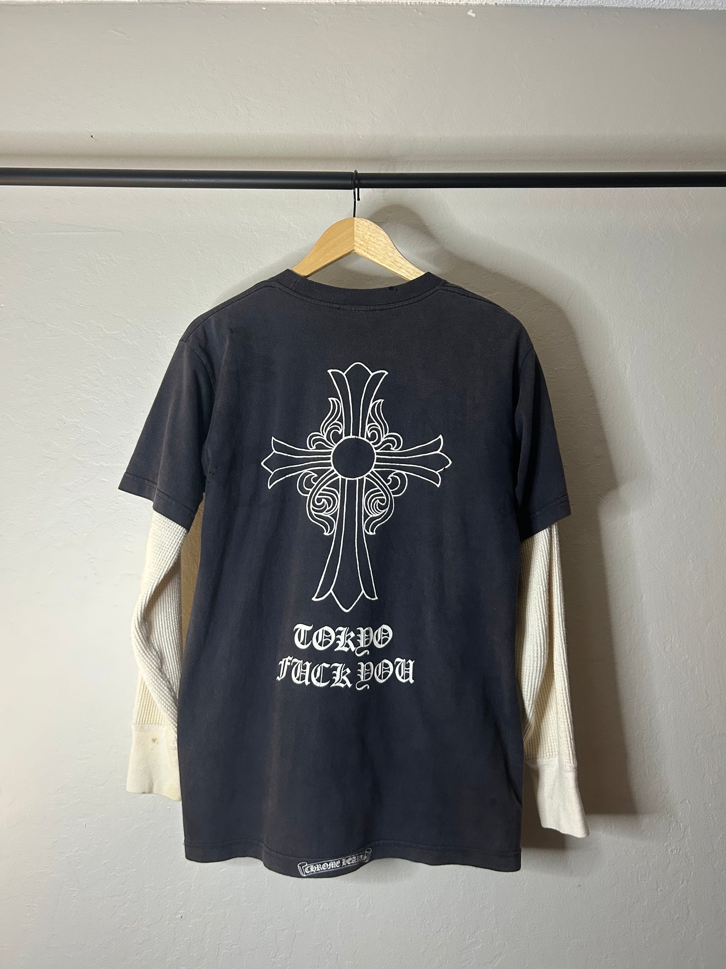 Chrome Hearts Vintage Thrashed Tokyo Pocket Tee