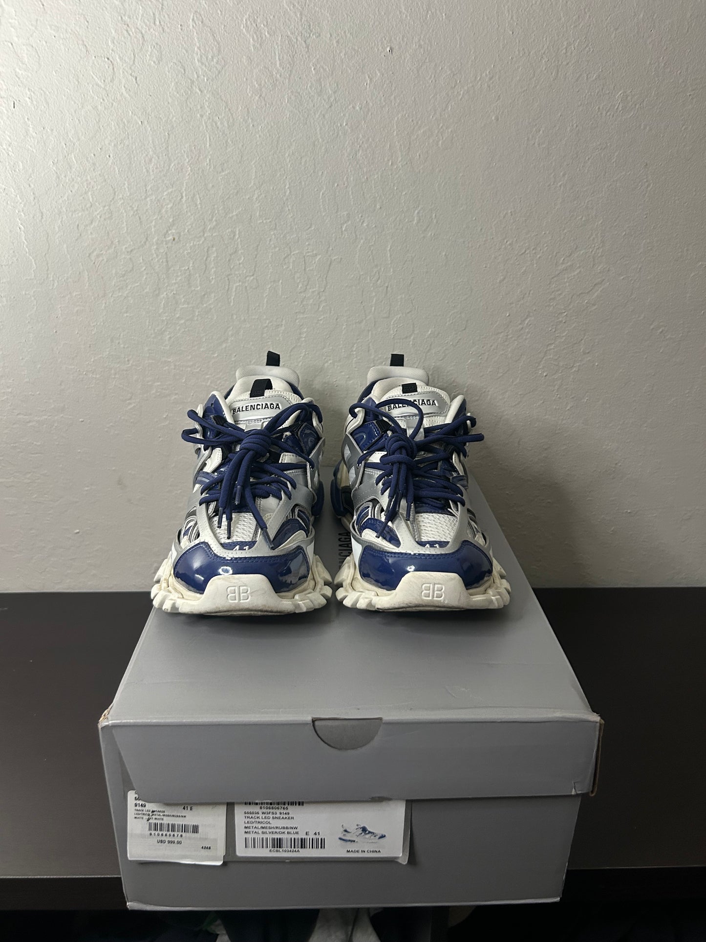 Balenciaga LED Blue Track Runners