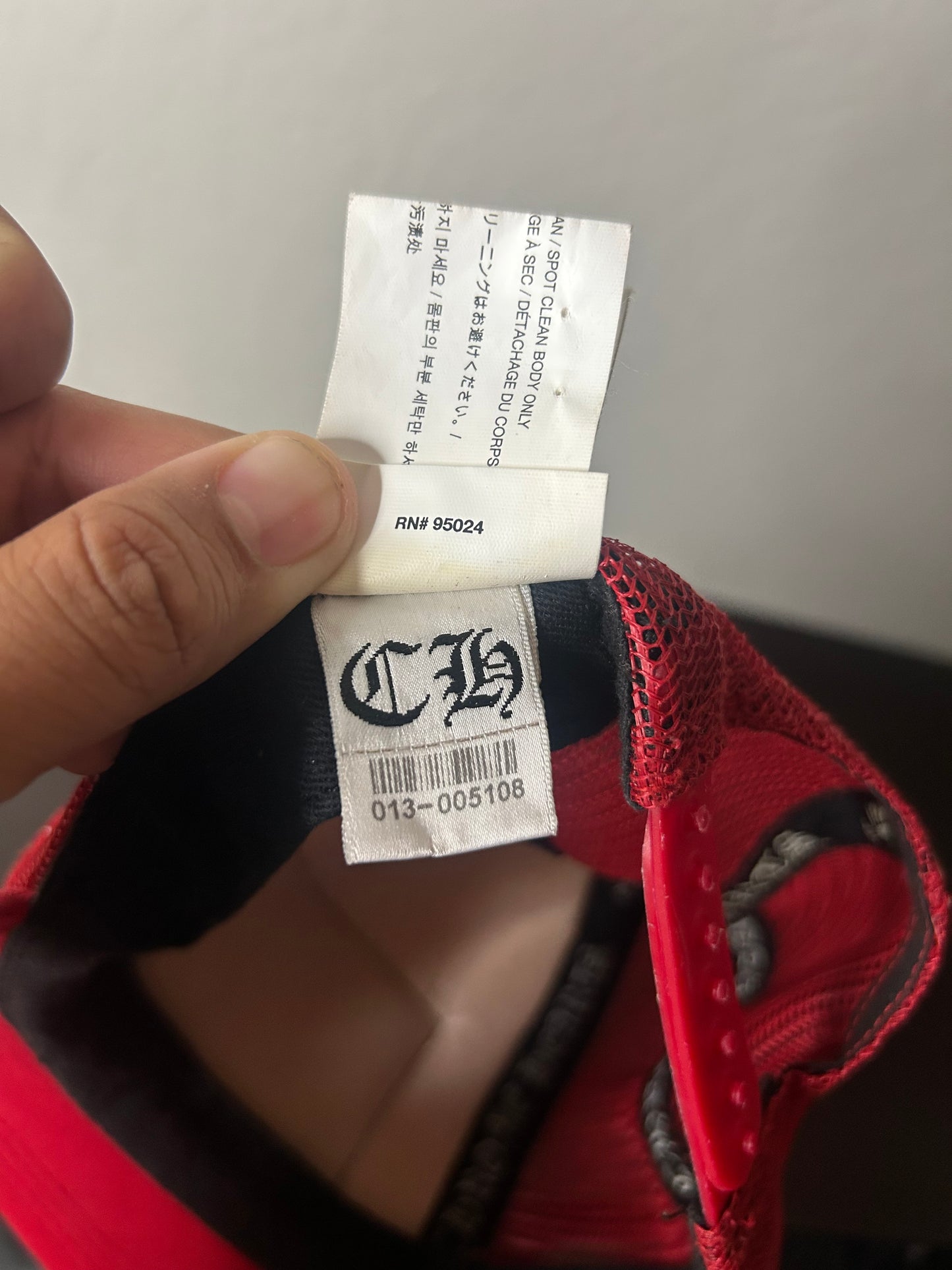 Chrome Hearts Red Trucker Hat
