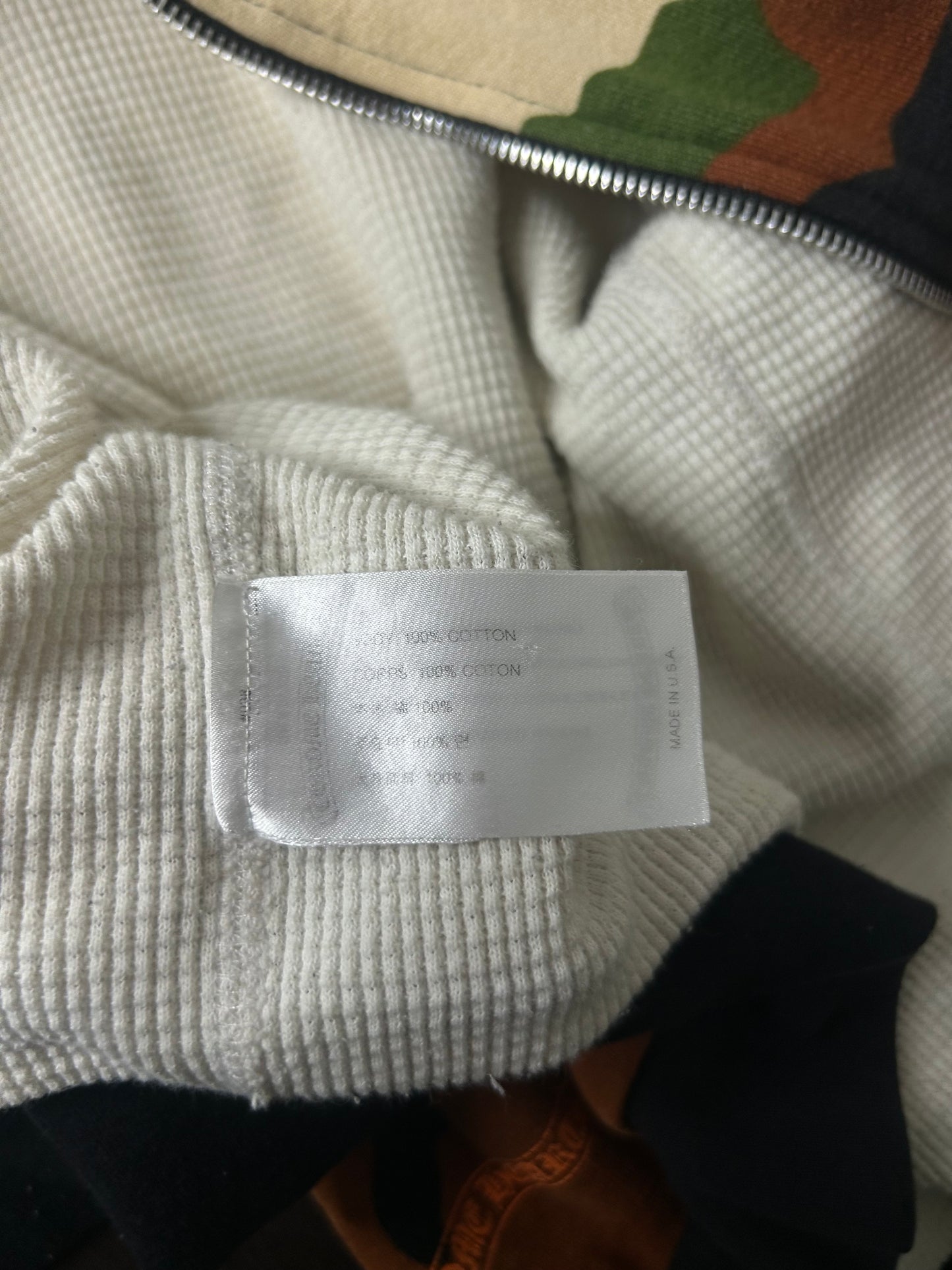 Chrome Hearts Matty Boy Caution  Camo Zip Up Hoodie