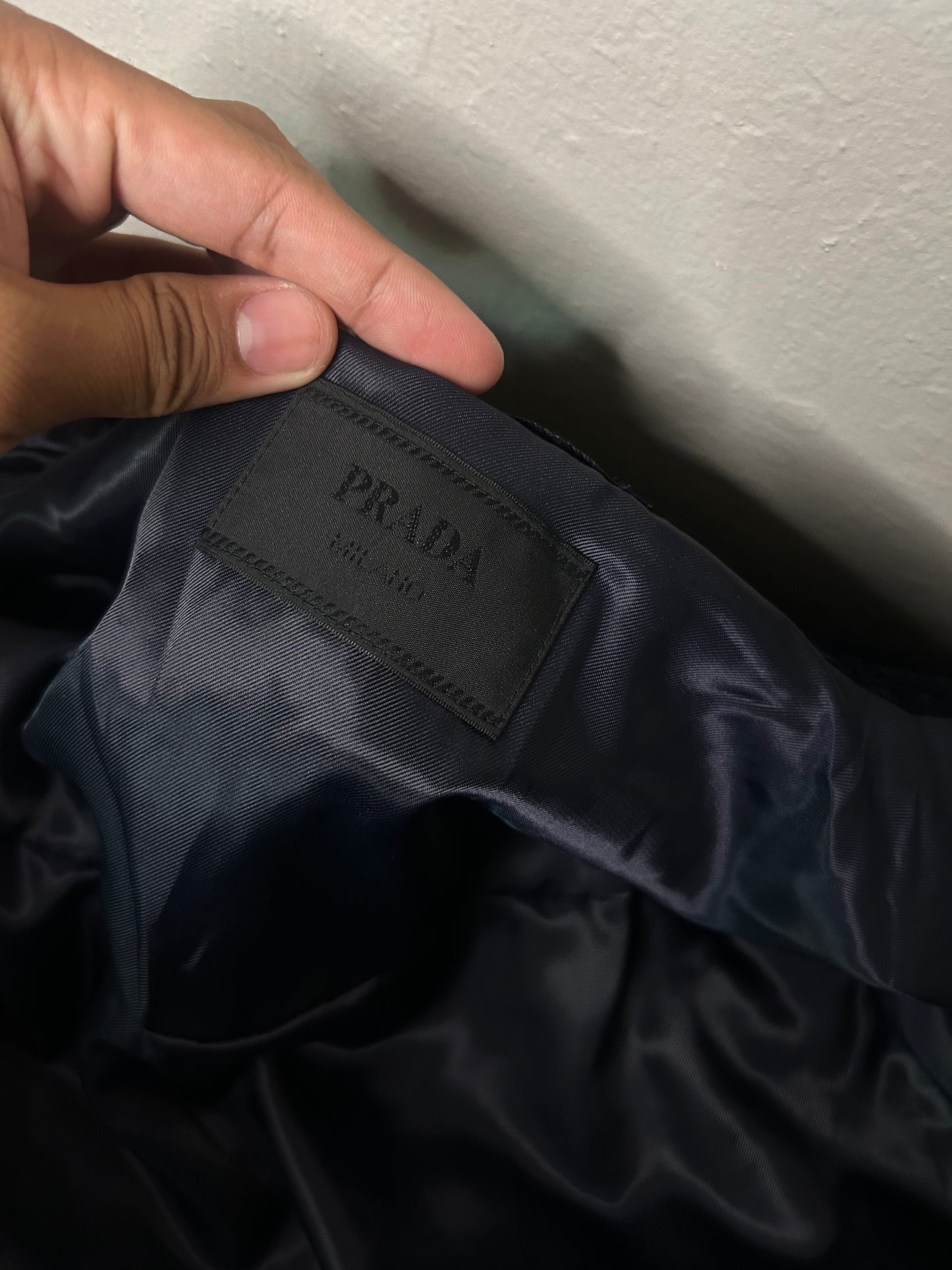 Prada Navy Blue Corduroy Jacket