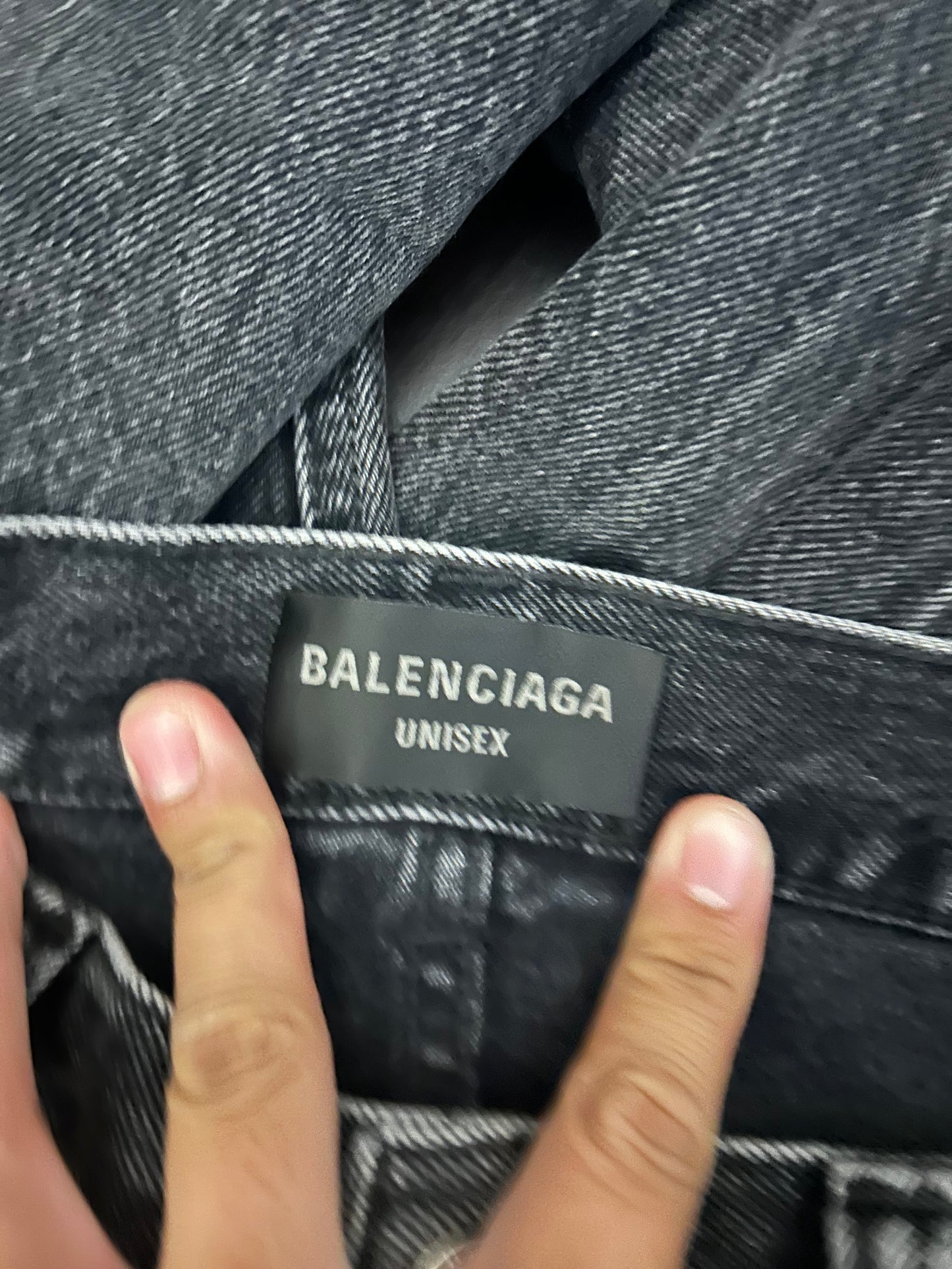 Balenciaga Black Lost Tape Jeans