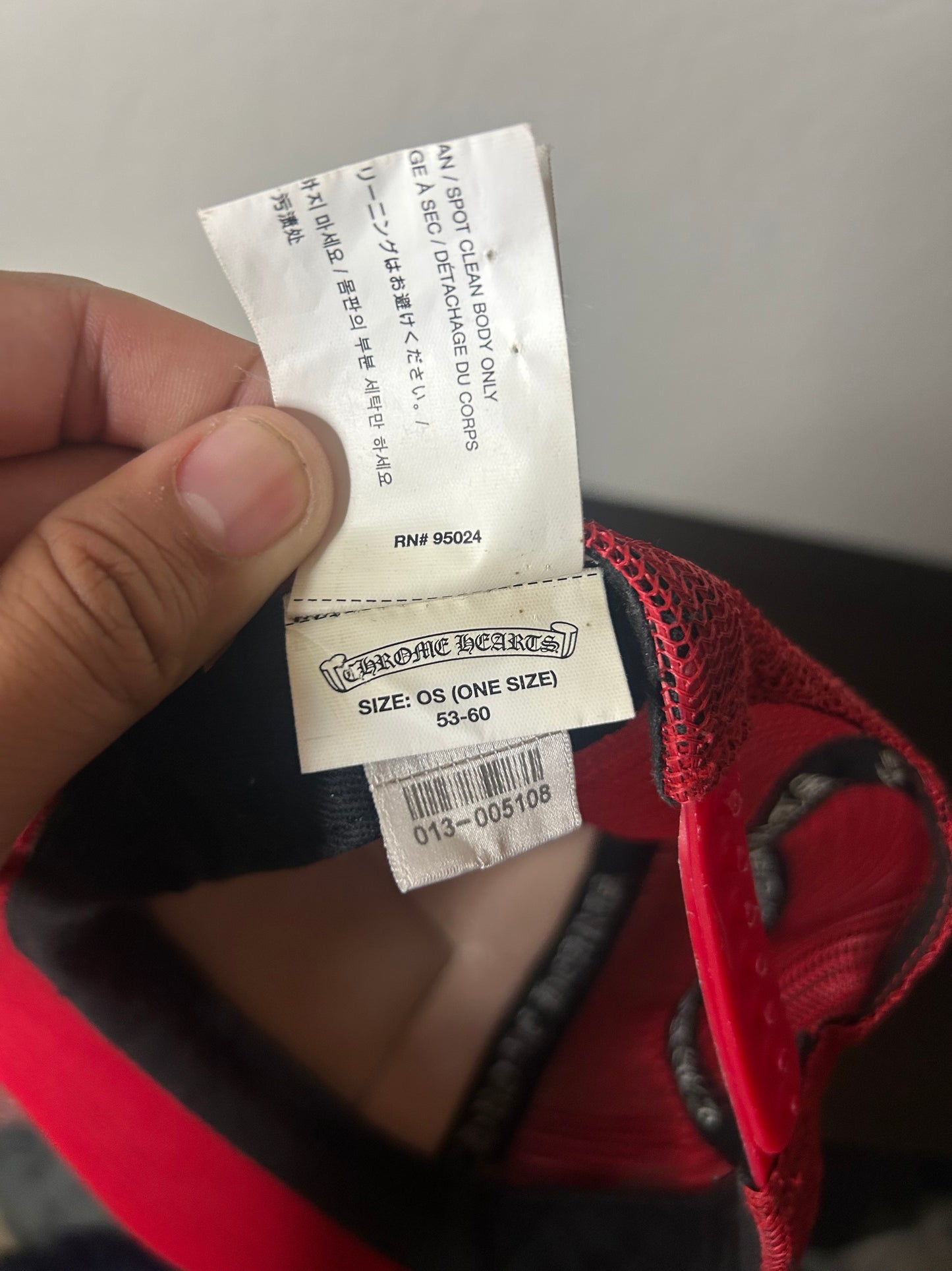 Chrome Hearts Red Trucker Hat