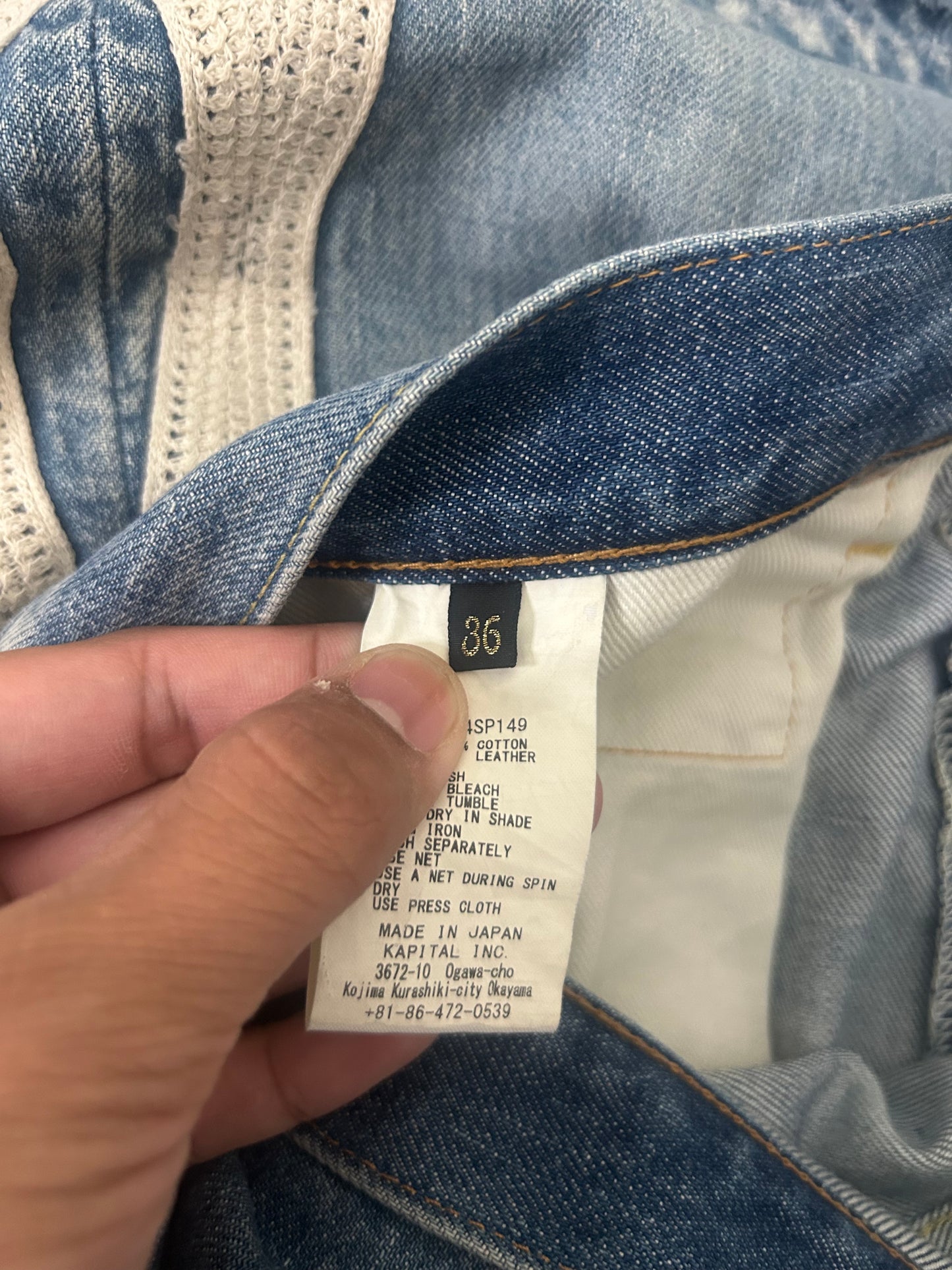 Kapital Blue Bone Shorts