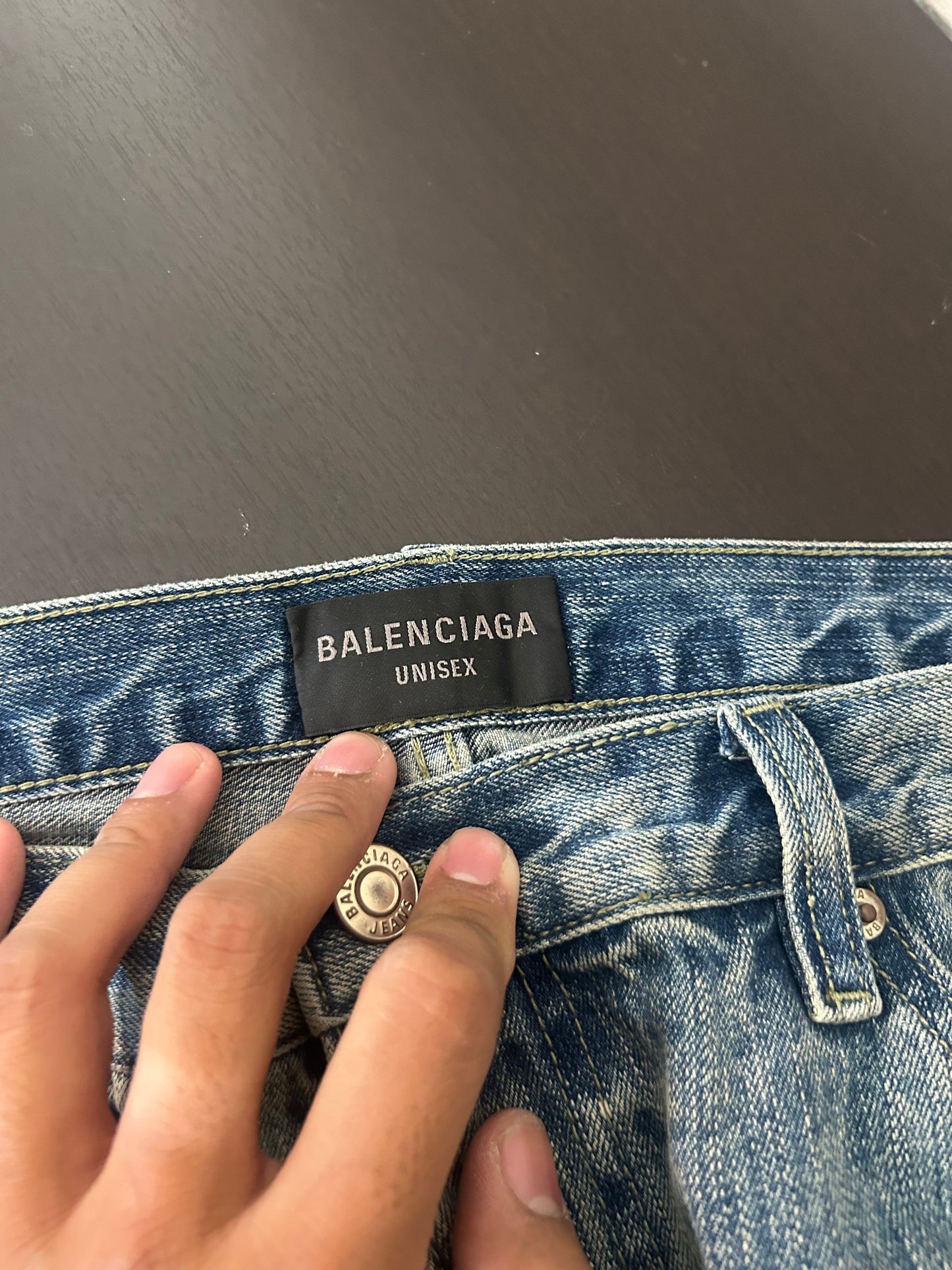 Balenciaga Blue Flared Jeans