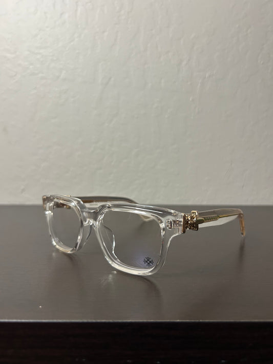 Chrome Hearts Vagillionaire II 22K Clear Glasses