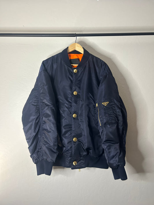 Prada Navy Oversized Bomber