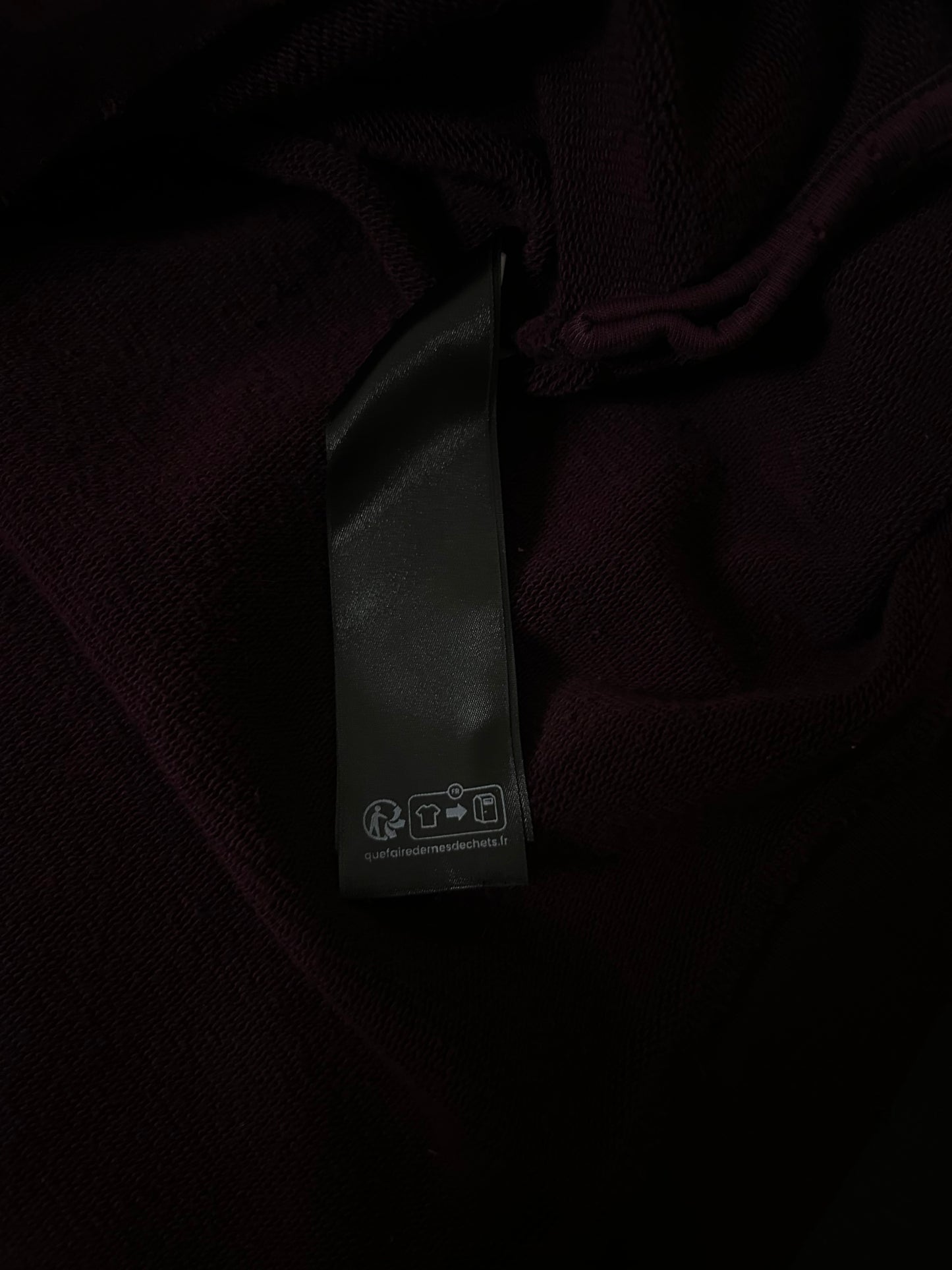 Balenciaga Burgundy Tape Hoodie