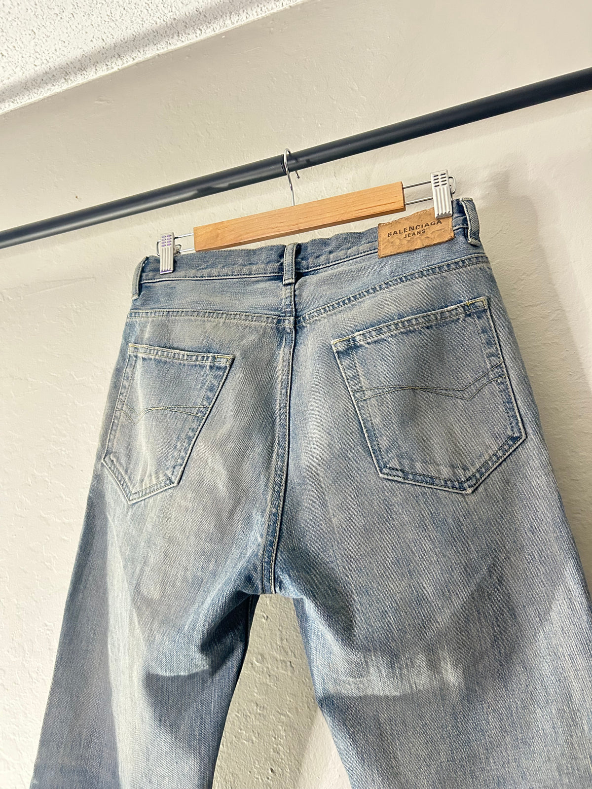 Balenciaga Blue Flared Heelbite Jeans