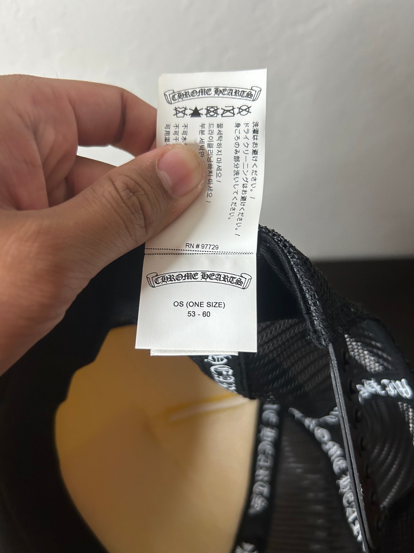 Chrome Hearts Eye Chart Trucker Hat