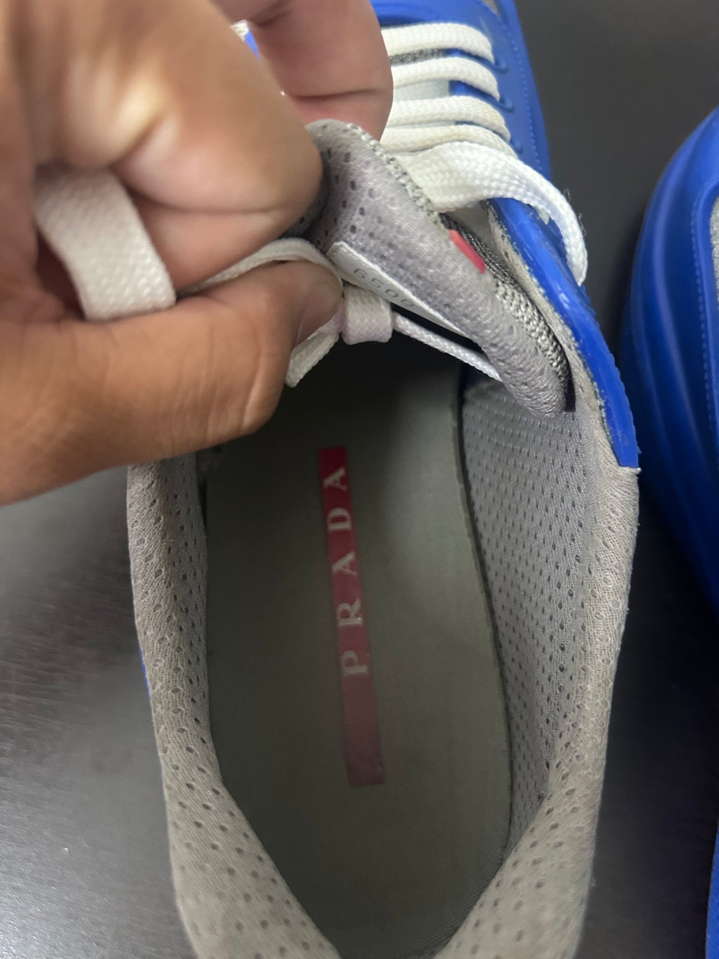 Prada Blue Rubber American Cups