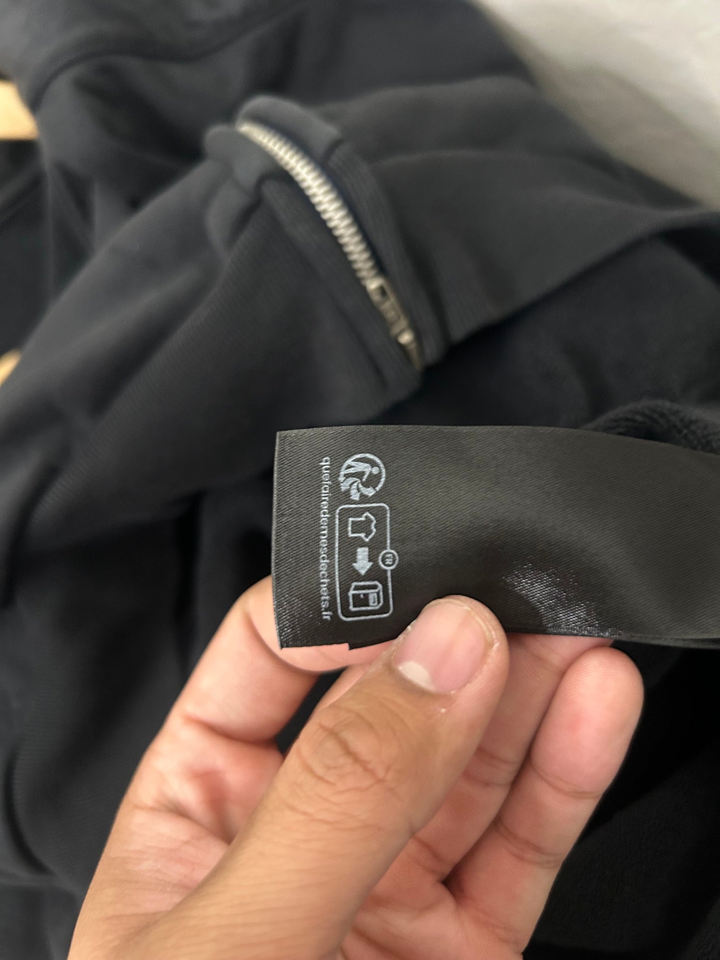 Balenciaga Double Hooded Unity Logo Zip up Hoodie