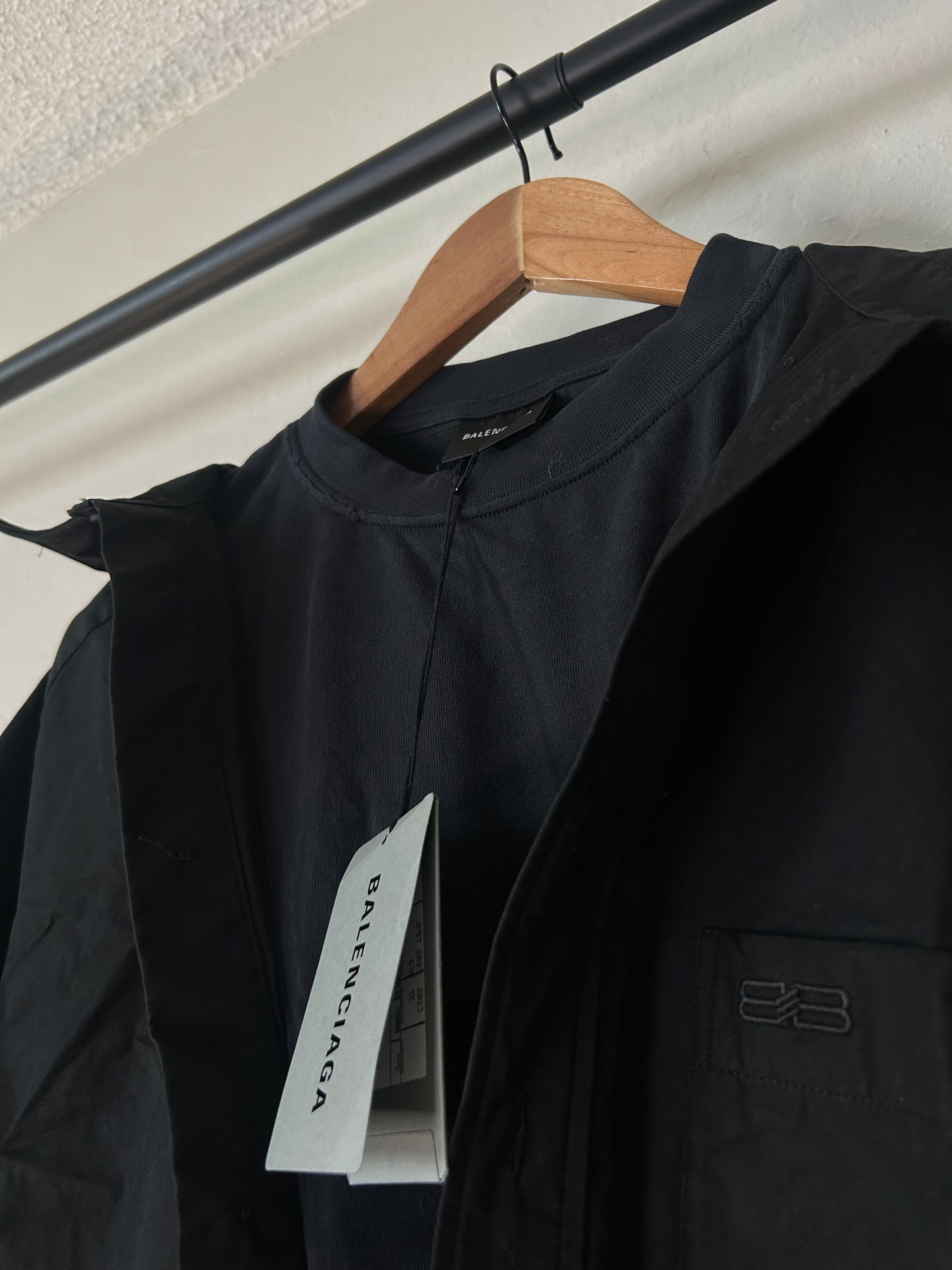 Balenciaga Trompe Loeil Black Button up Longsleeve