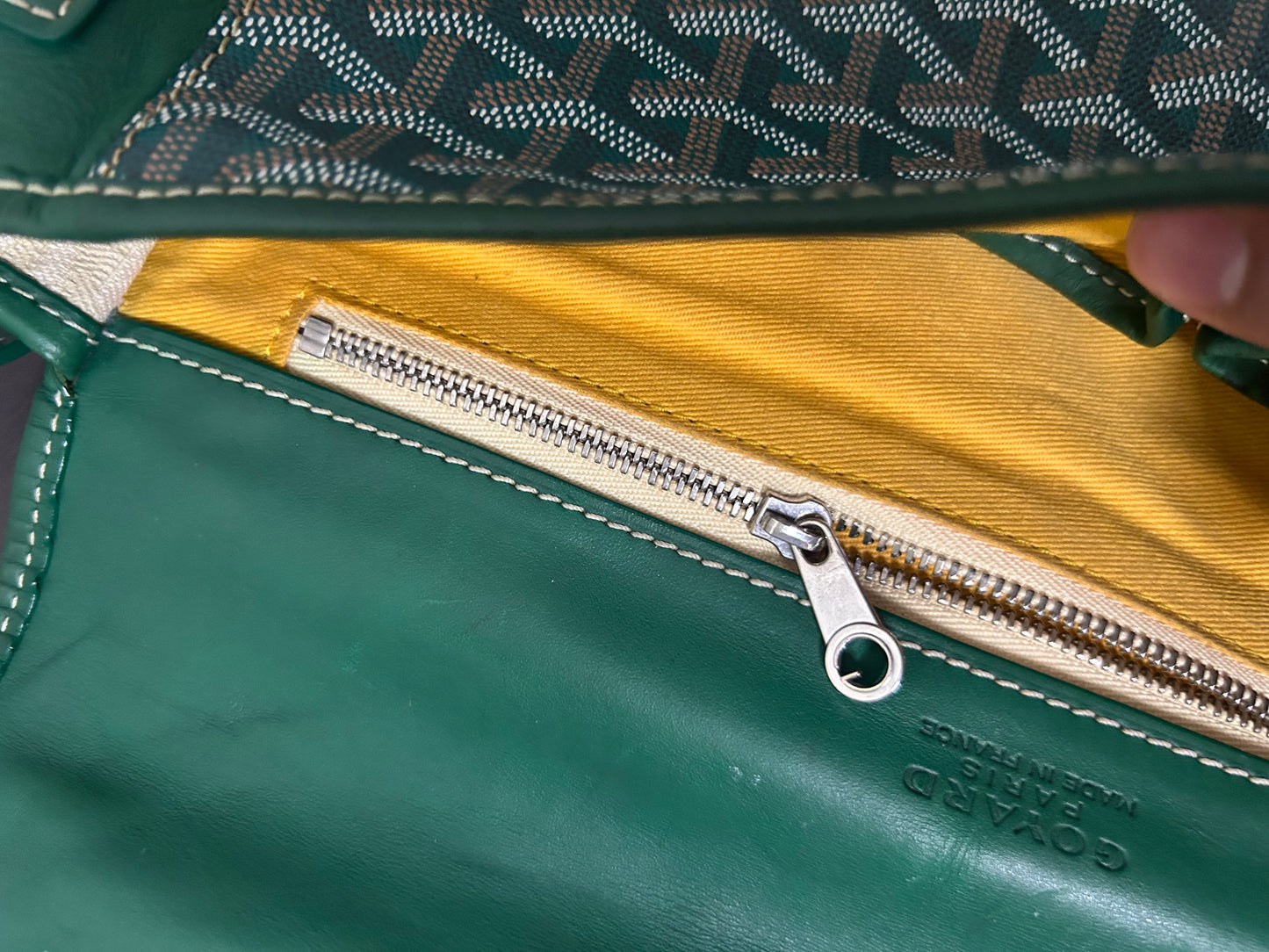 Goyard Green Belvedere MM Messenger Bag