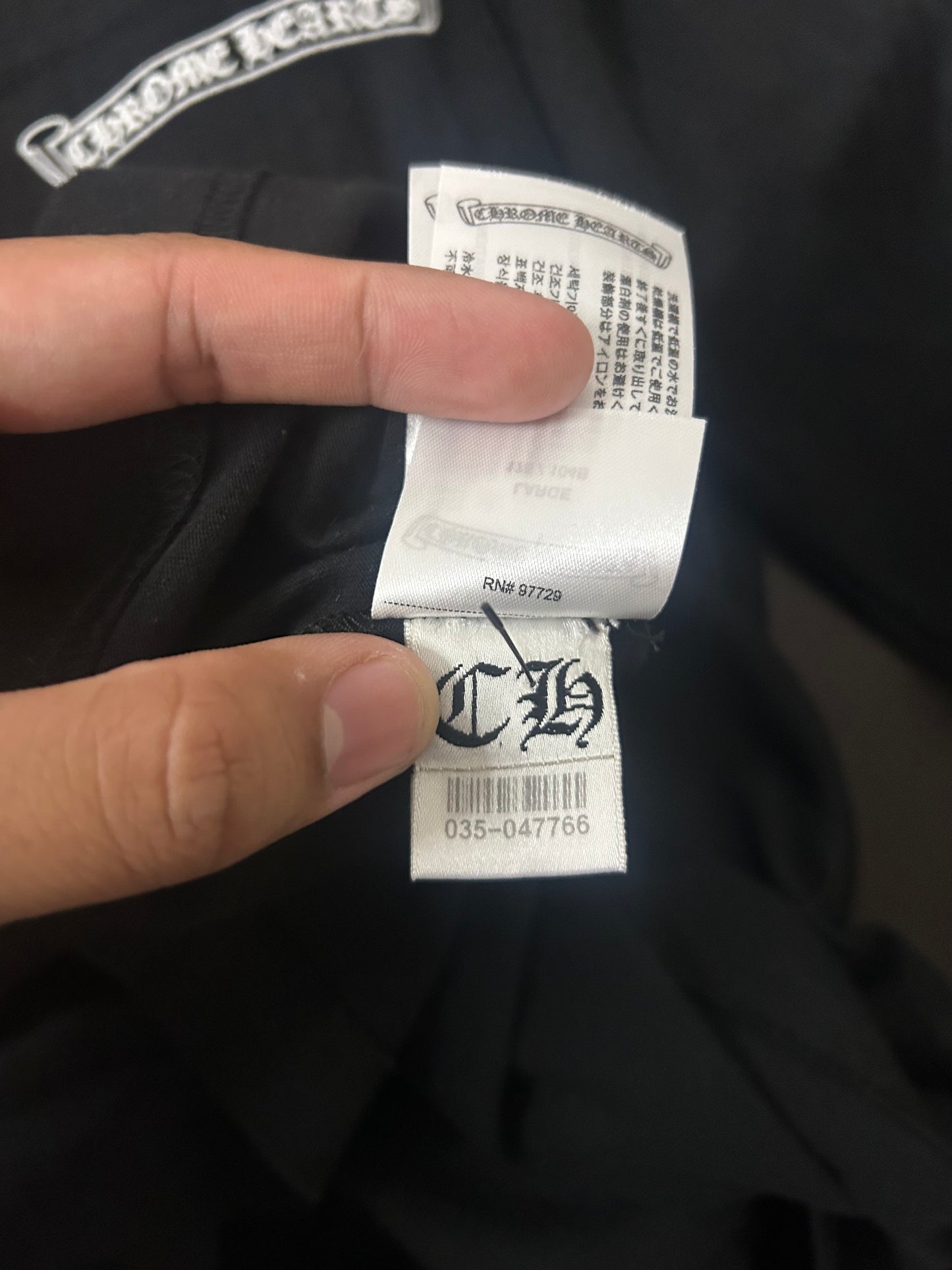 Chrome Hearts Scroll Logo Longsleeve