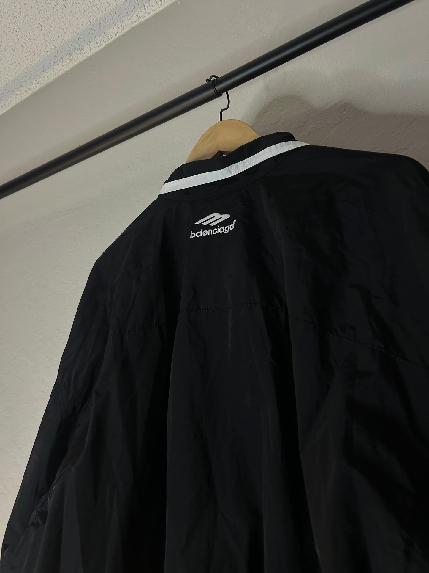 Balenciaga 3B Black Windbreaker
