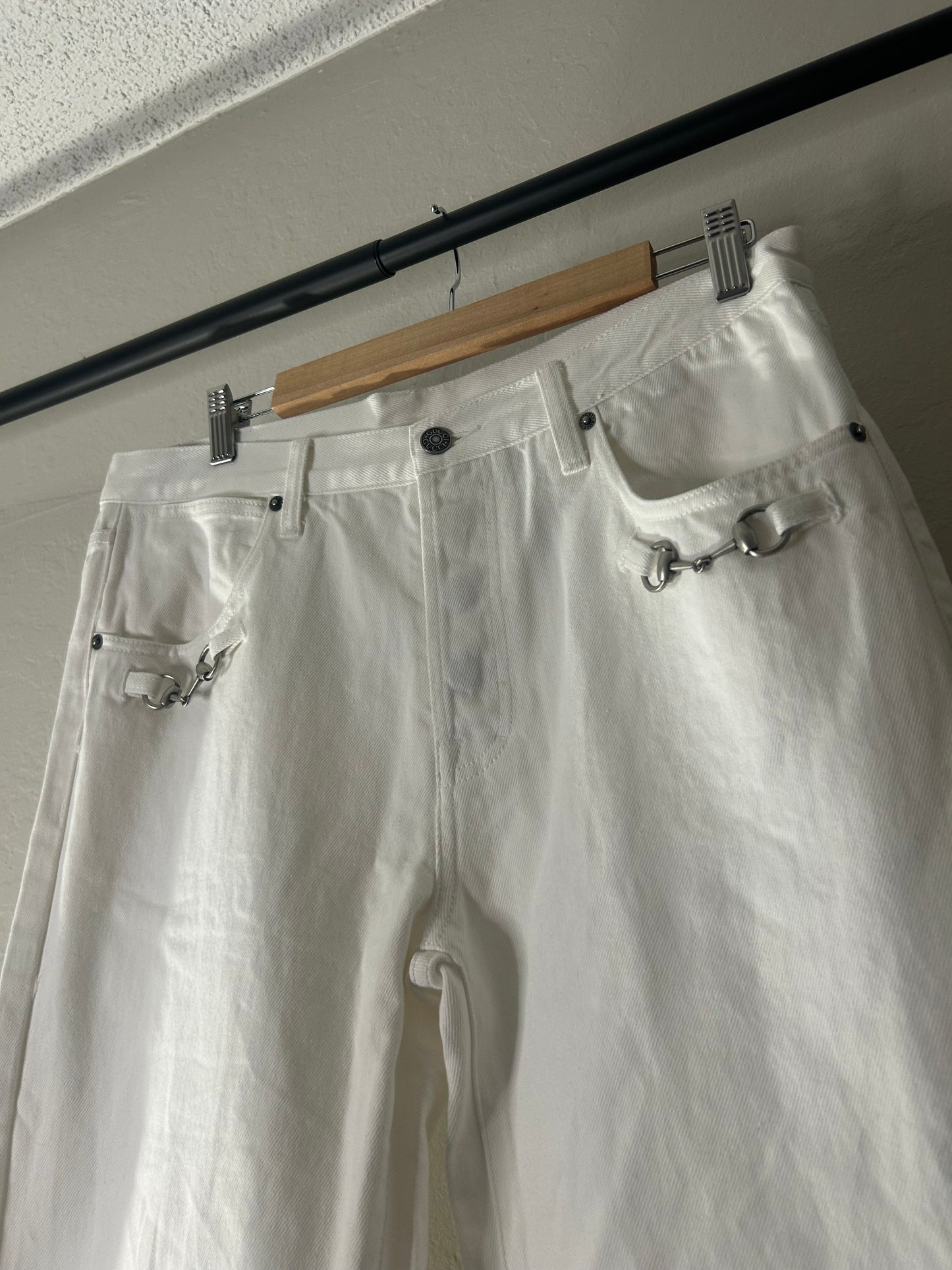 Gucci La Famiglia Horsebit Jeans
