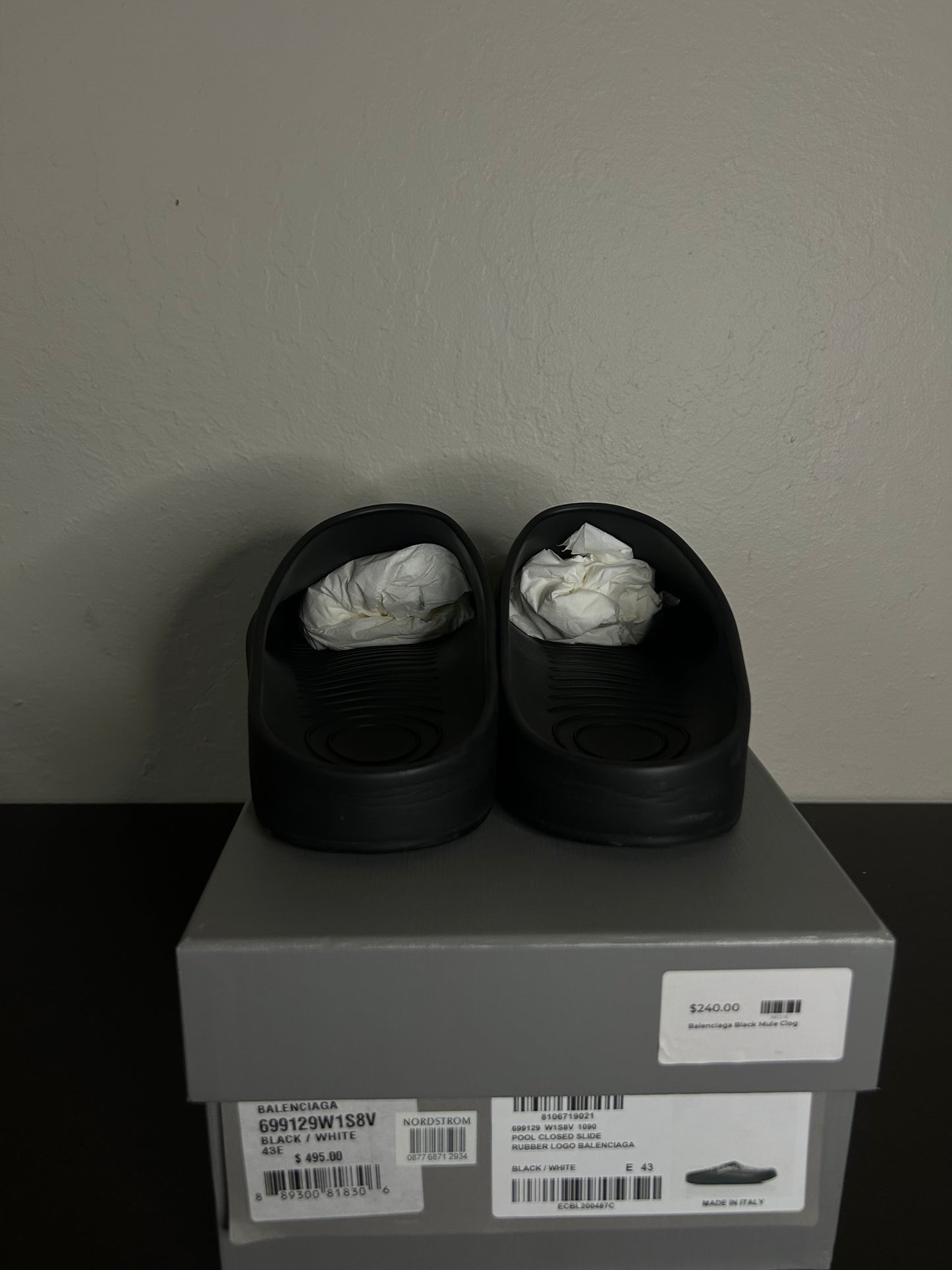 Black Balenciaga Clogs