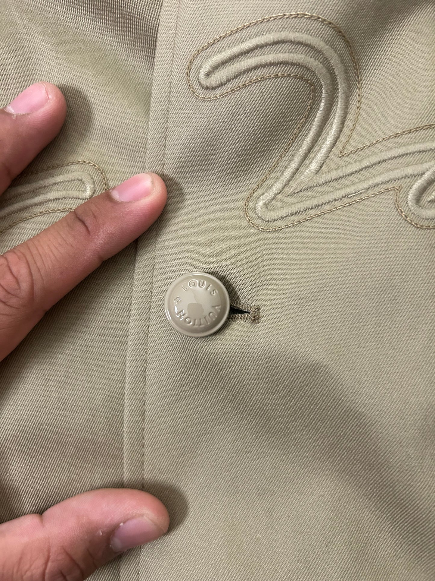 Louis Vuitton Tan Baseball Bomber Jacket
