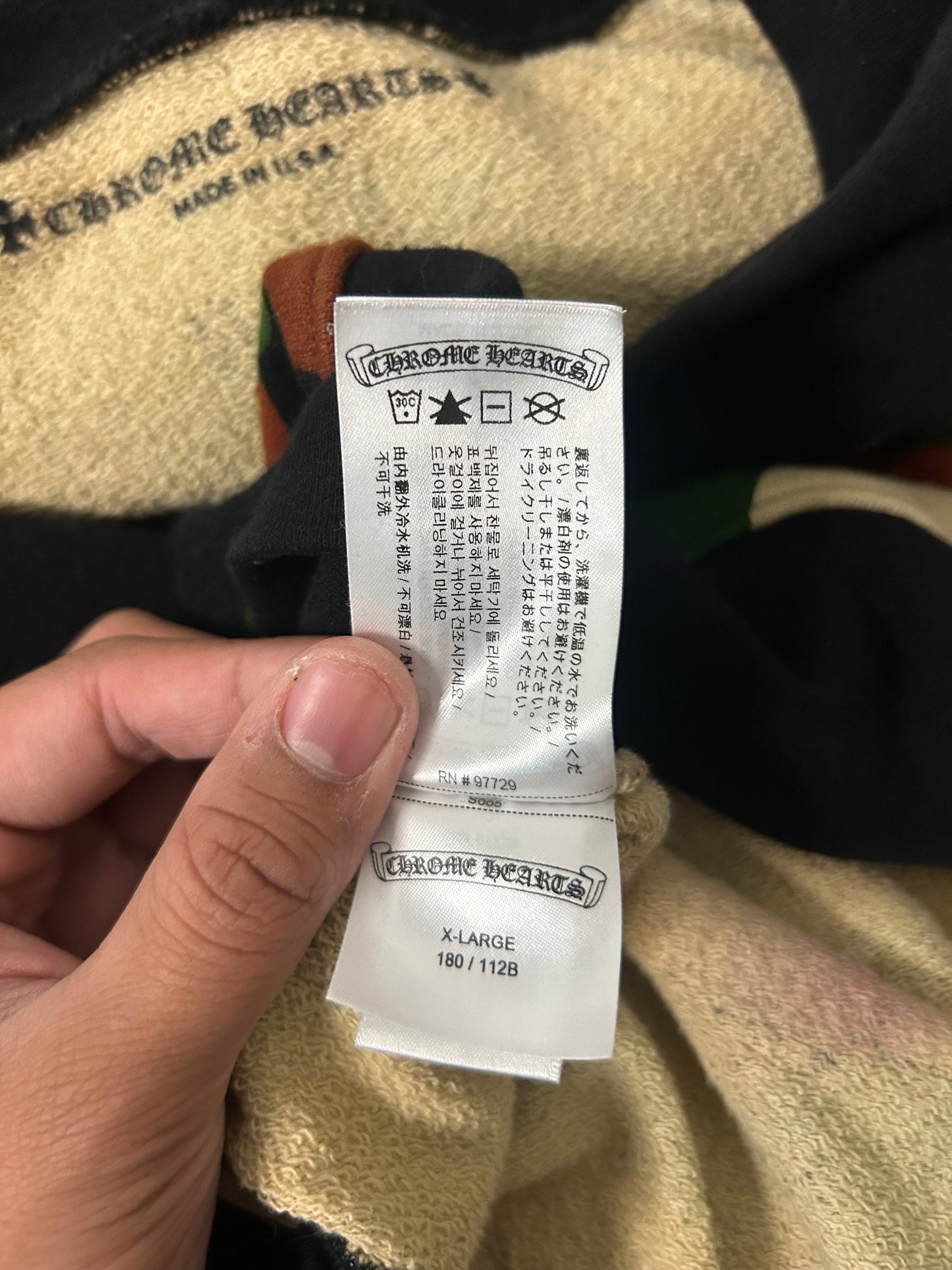 Chrome Hearts Matty Boy Camo Caution Hoodie