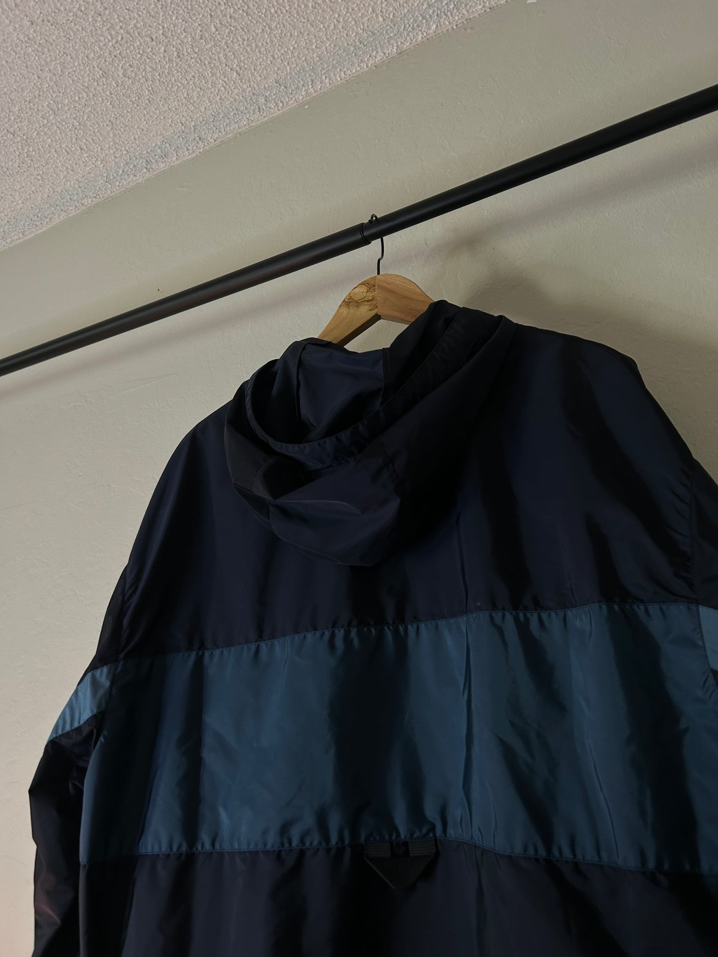 Prada Navy Blue Two Tone Windbreaker
