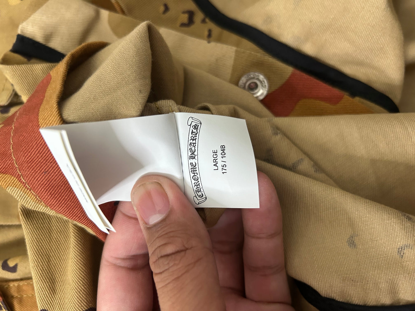 Chrome Hearts Matty Boy Camo Button Up “Sex” Shirt